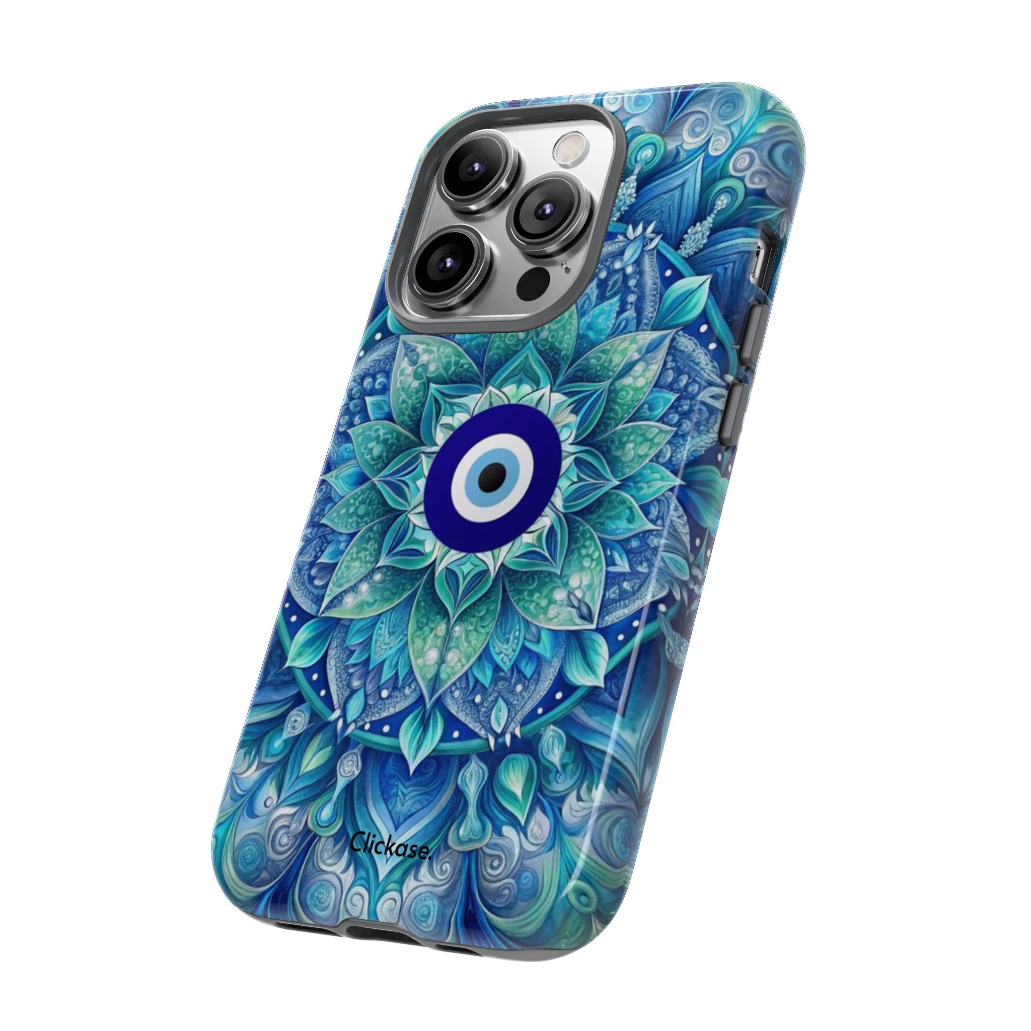 Mandala Design Blue Eye Pattern Tough Phone Case by