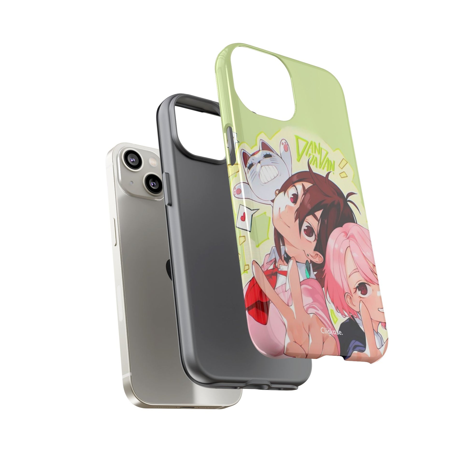 Momo & Aira - Dan Da Dan Tough Phone CasePhone CaseClickase®Momo & Aira