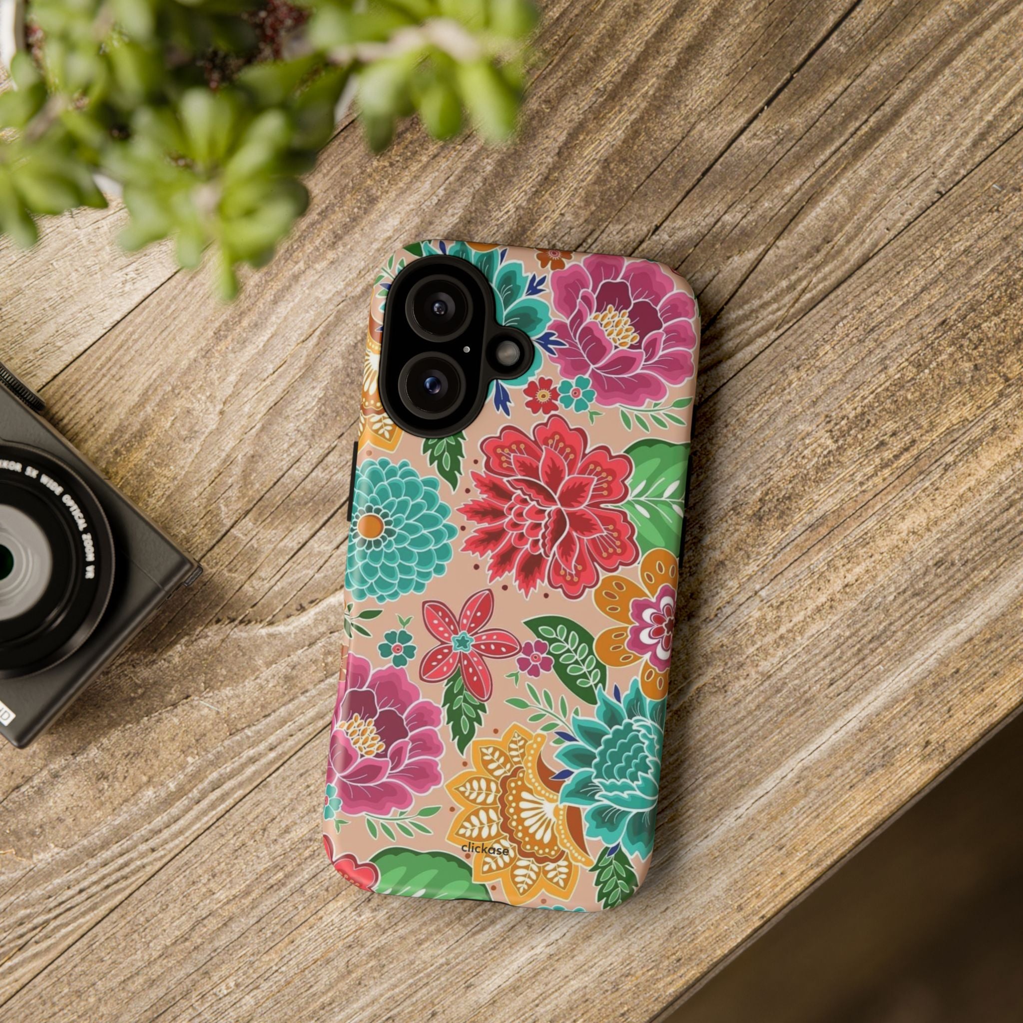Cute Floral Design Tough Phone Case by