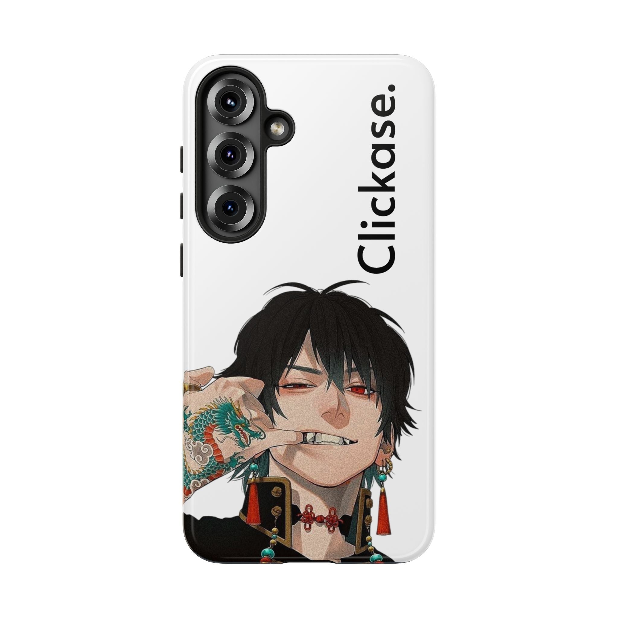 Edgy Anime Rebel Character - Tough Phone Case by