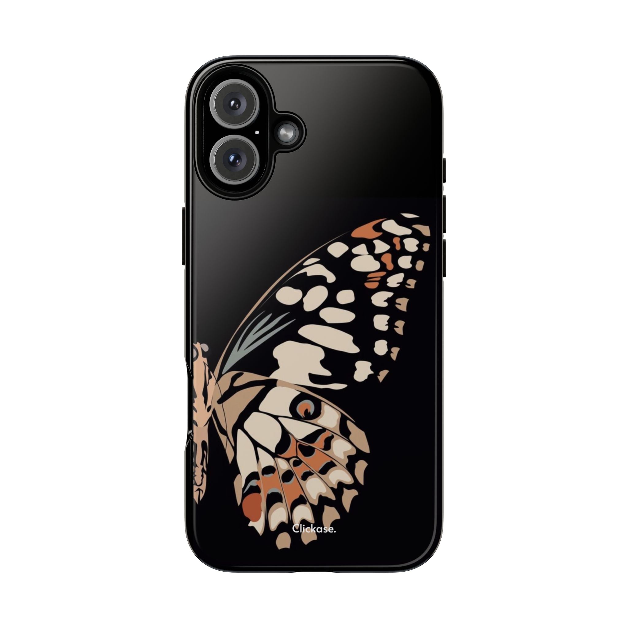 Butterfly Black Tough Phone Case by