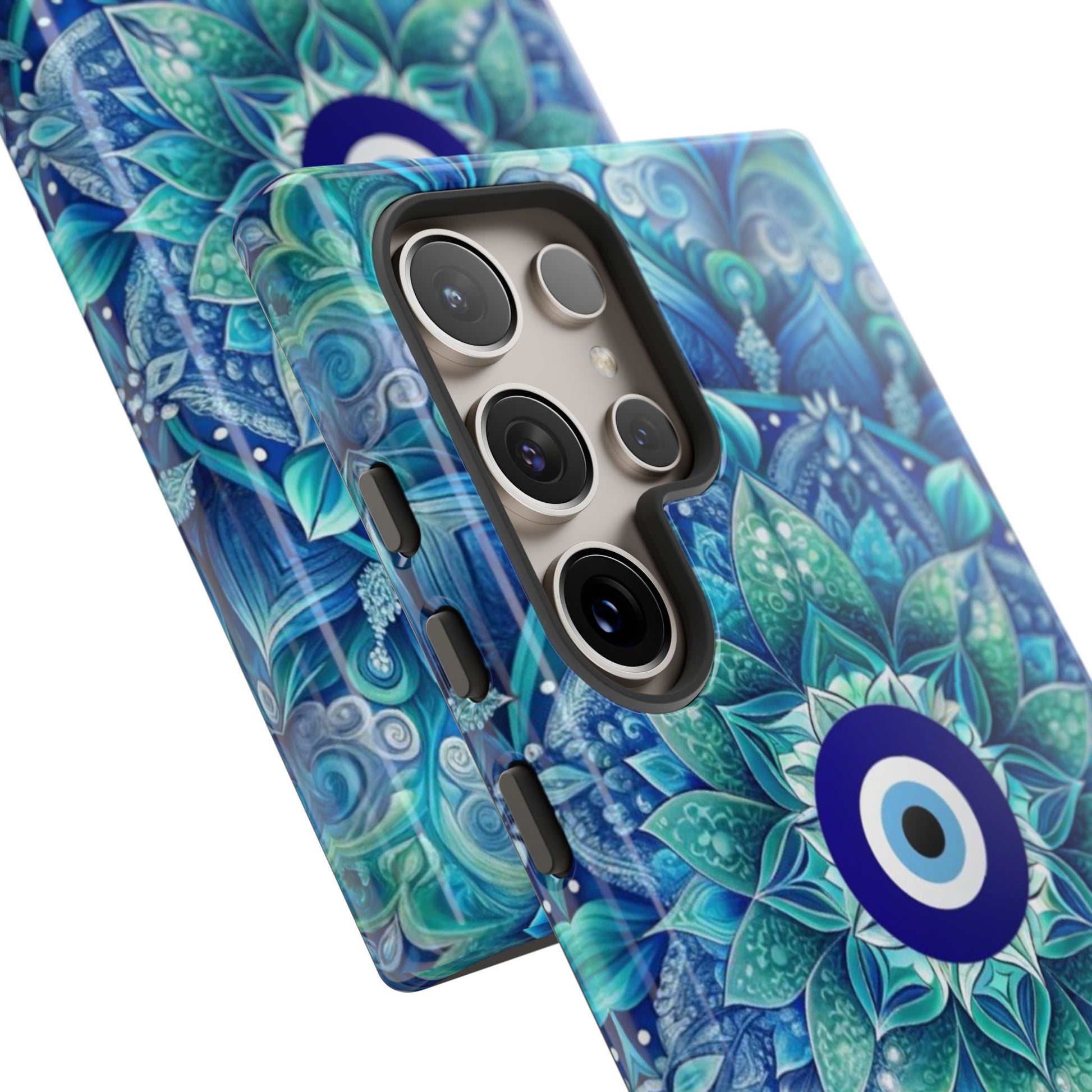 Mandala Design Blue Eye Pattern Tough Phone Case by