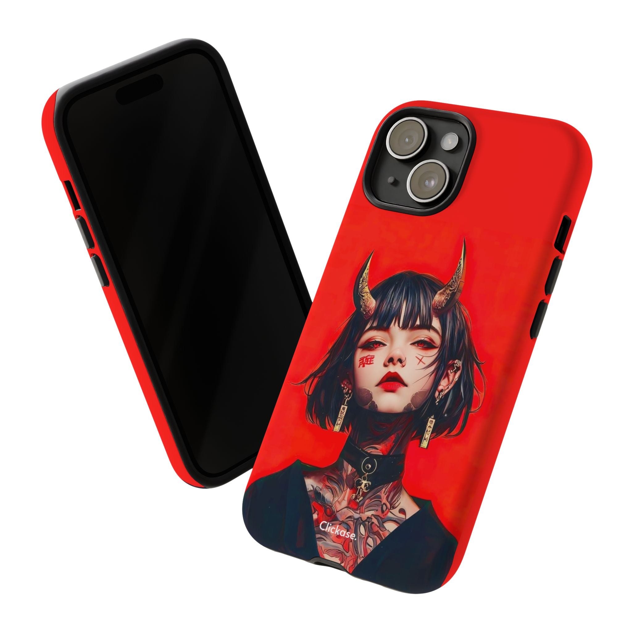 Stylish Phone Case with Edgy Design, Unique Phone Cover, Gothic Aesthetic Accessories, Trendy Cell Phone Case, Perfect Gift for Teens by