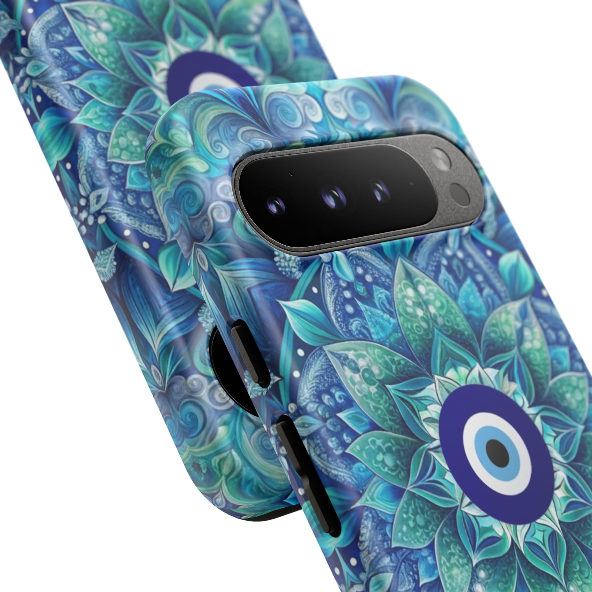 Mandala Design Blue Eye Pattern Tough Phone Case by