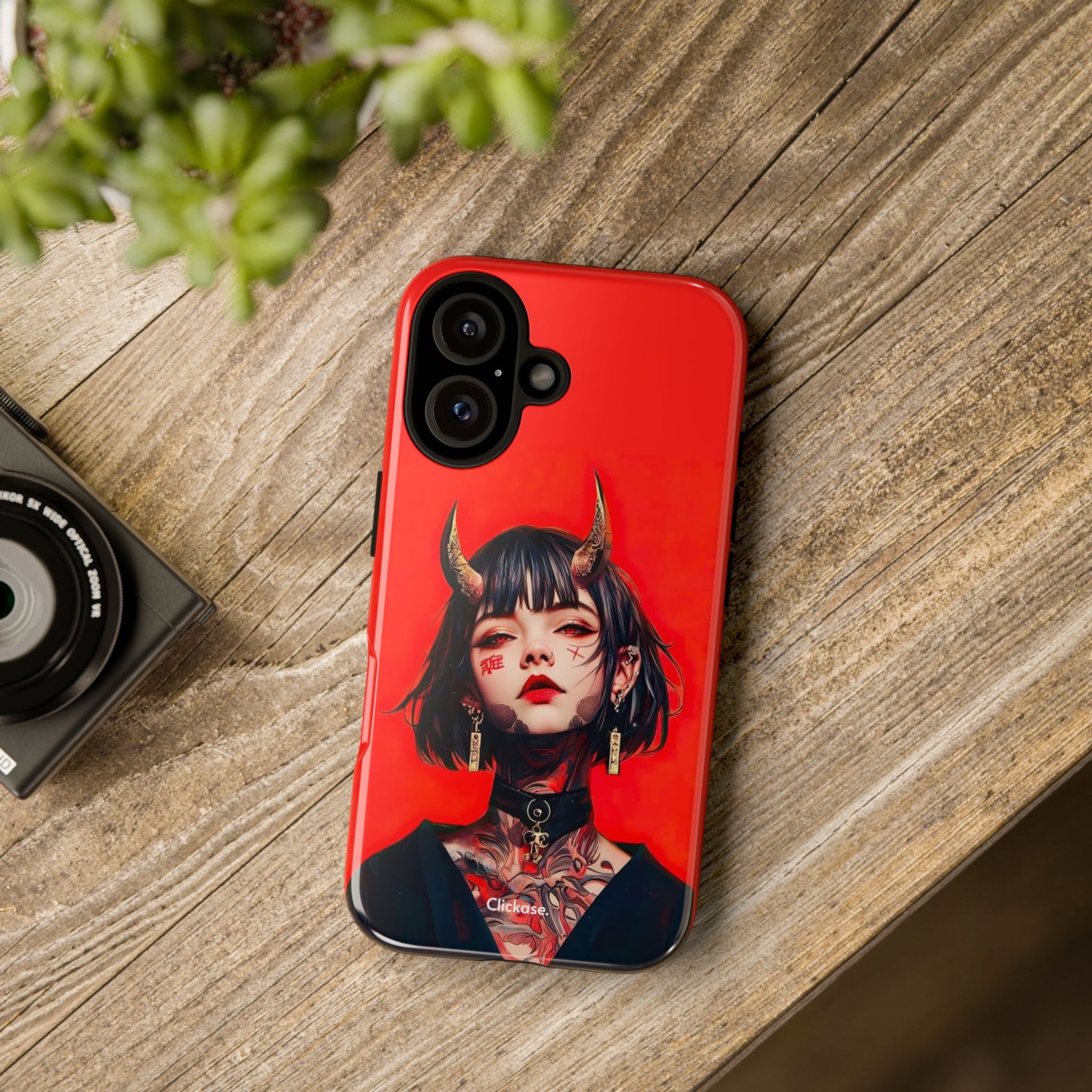 Stylish Phone Case with Edgy Design, Unique Phone Cover, Gothic Aesthetic Accessories, Trendy Cell Phone Case, Perfect Gift for Teens by