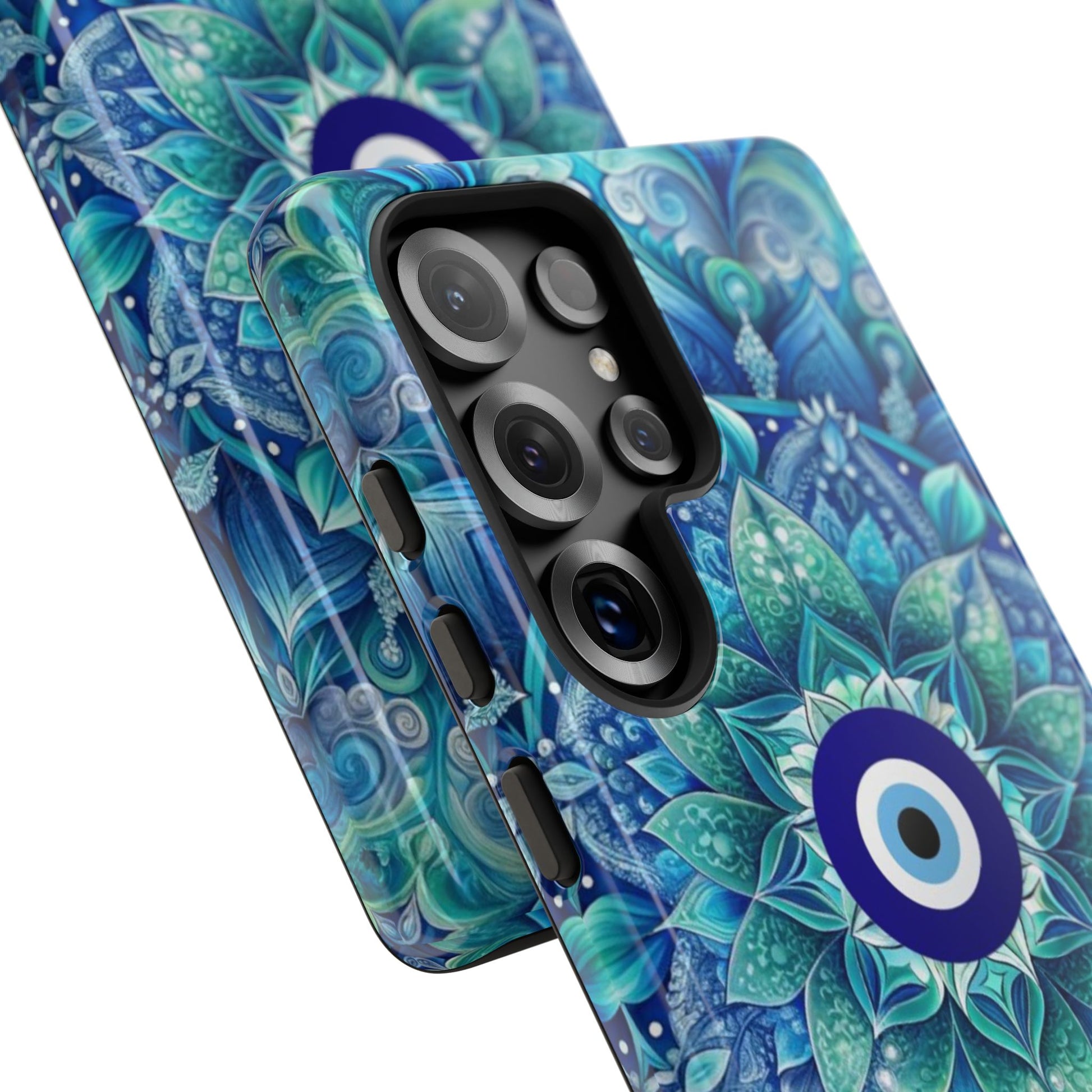 Mandala Design Blue Eye Pattern Tough Phone Case by