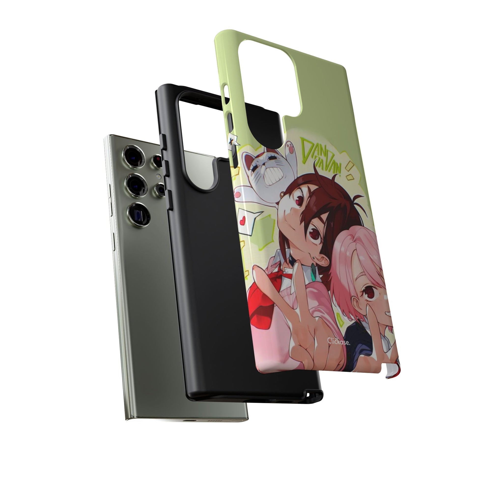 Momo & Aira - Dan Da Dan Tough Phone CasePhone CaseClickase®Momo & Aira