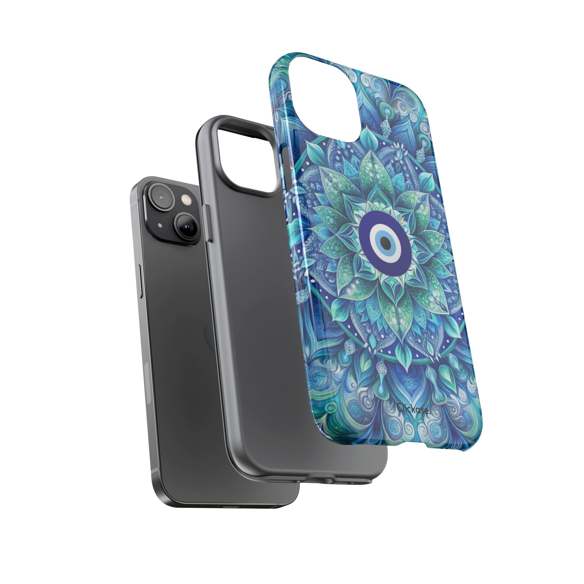 Mandala Design Blue Eye Pattern Tough Phone Case by
