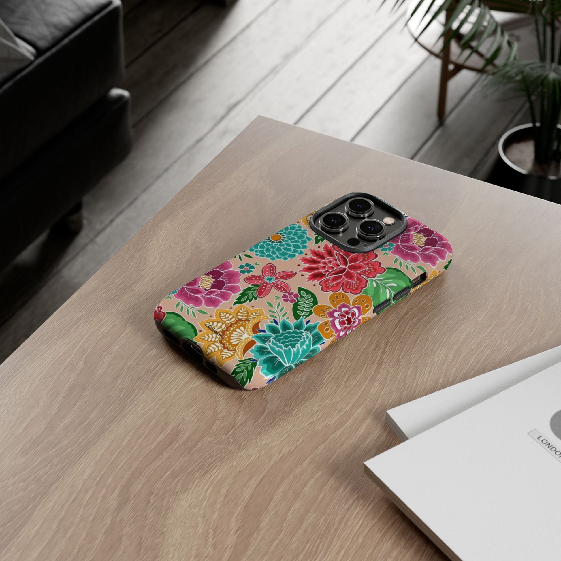 Cute Floral Design Tough Phone Case by
