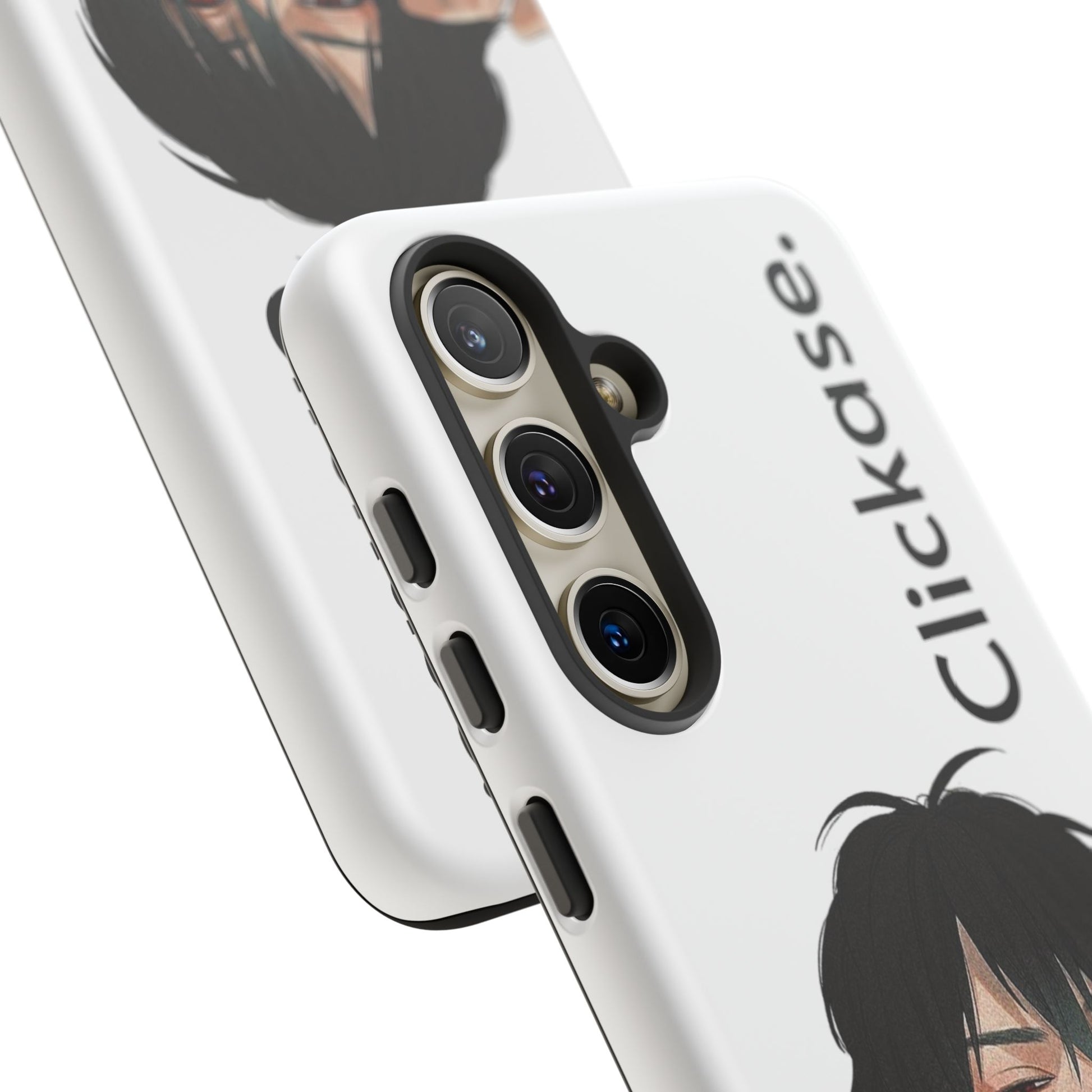 Edgy Anime Rebel Character - Tough Phone Case by