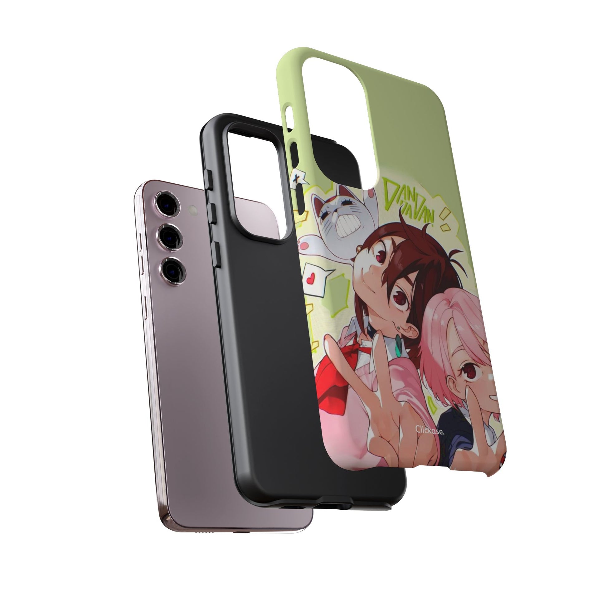 Momo & Aira - Dan Da Dan Tough Phone CasePhone CaseClickase®Momo & Aira