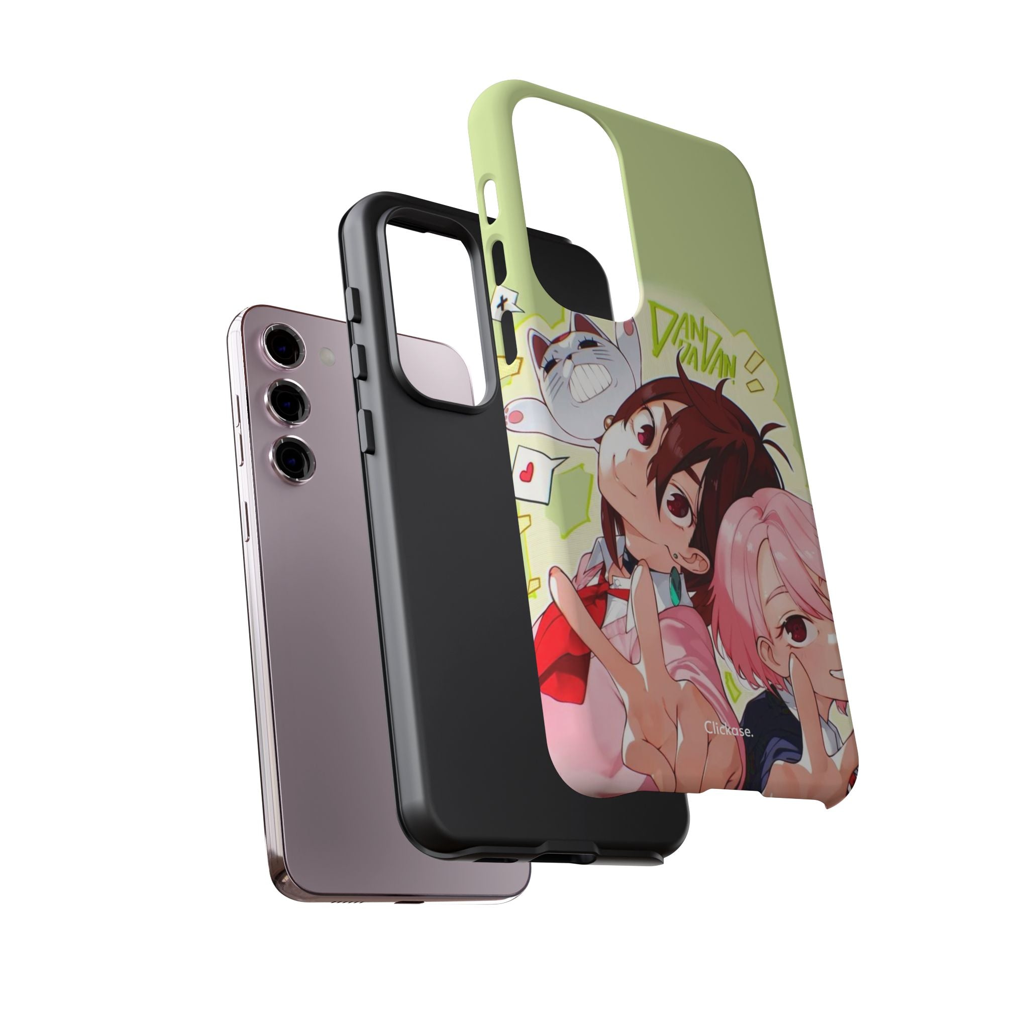 Momo & Aira - Dan Da Dan Tough Phone CasePhone CaseClickase®Momo & Aira