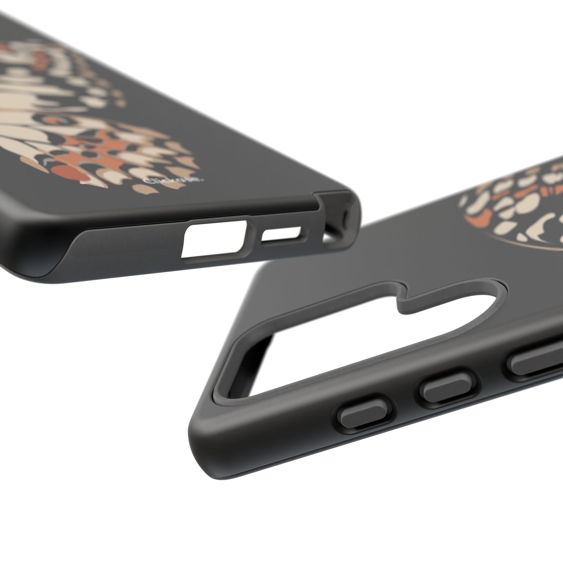 Butterfly Black Tough Phone Case by