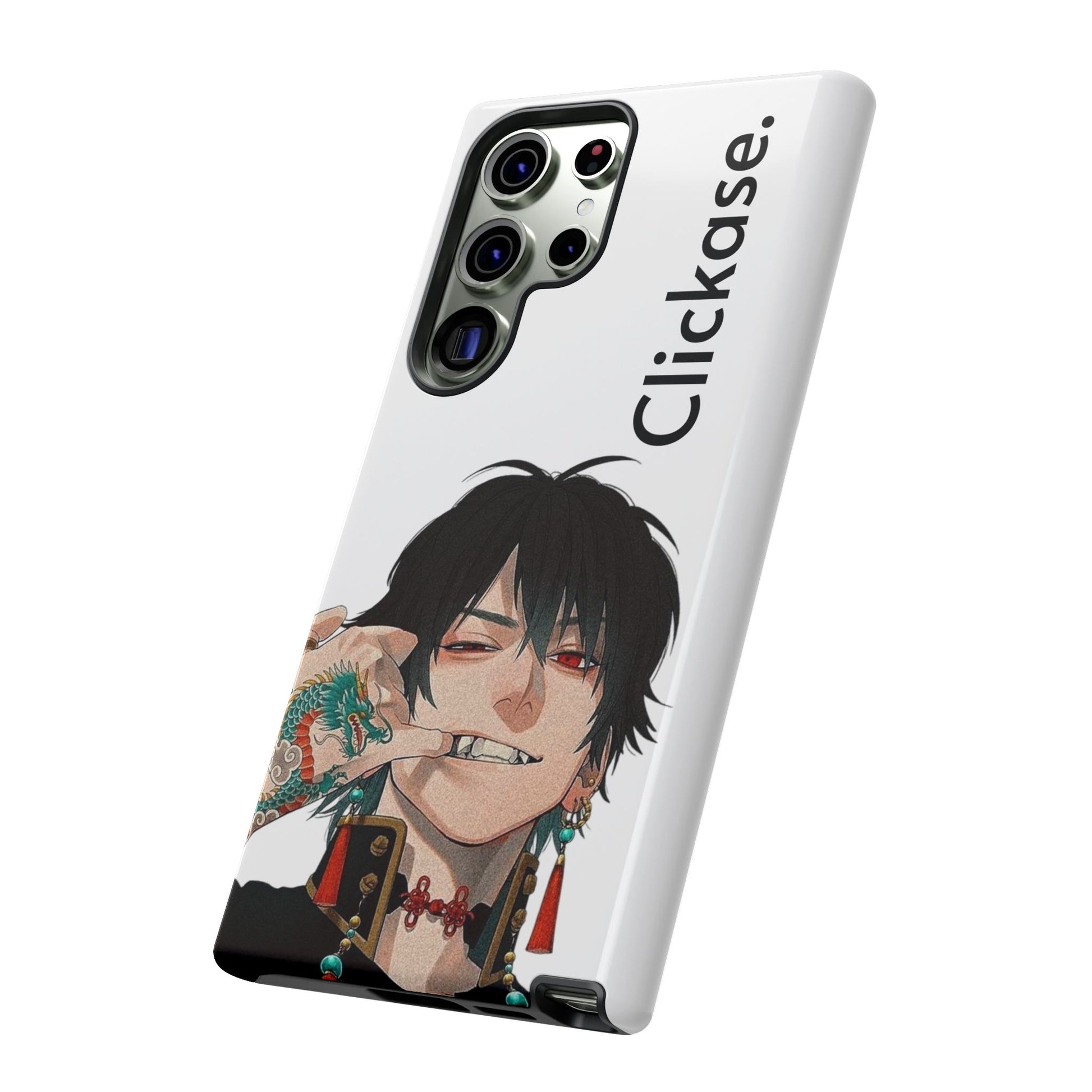 Edgy Anime Rebel Character - Tough Phone Case by