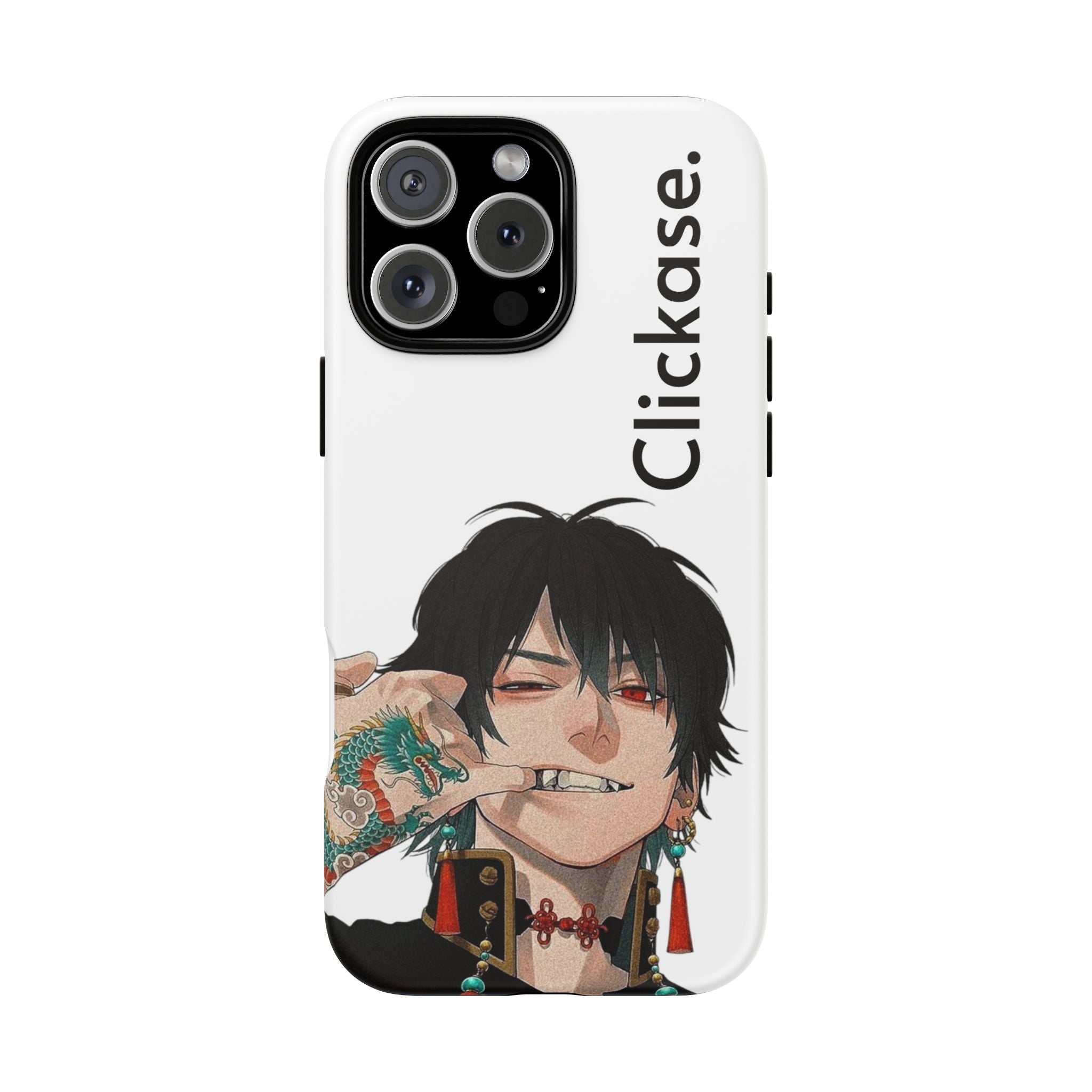 Edgy Anime Rebel Character - Tough Phone Case by