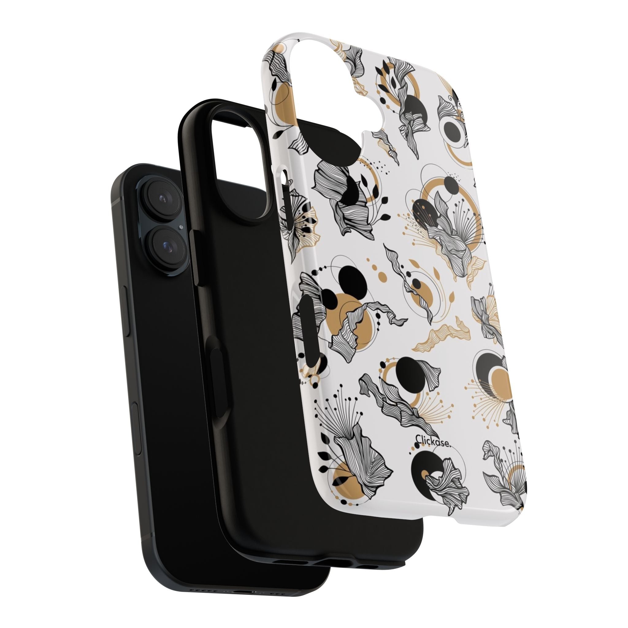 Abstract Floral Design Tough Phone Cases by