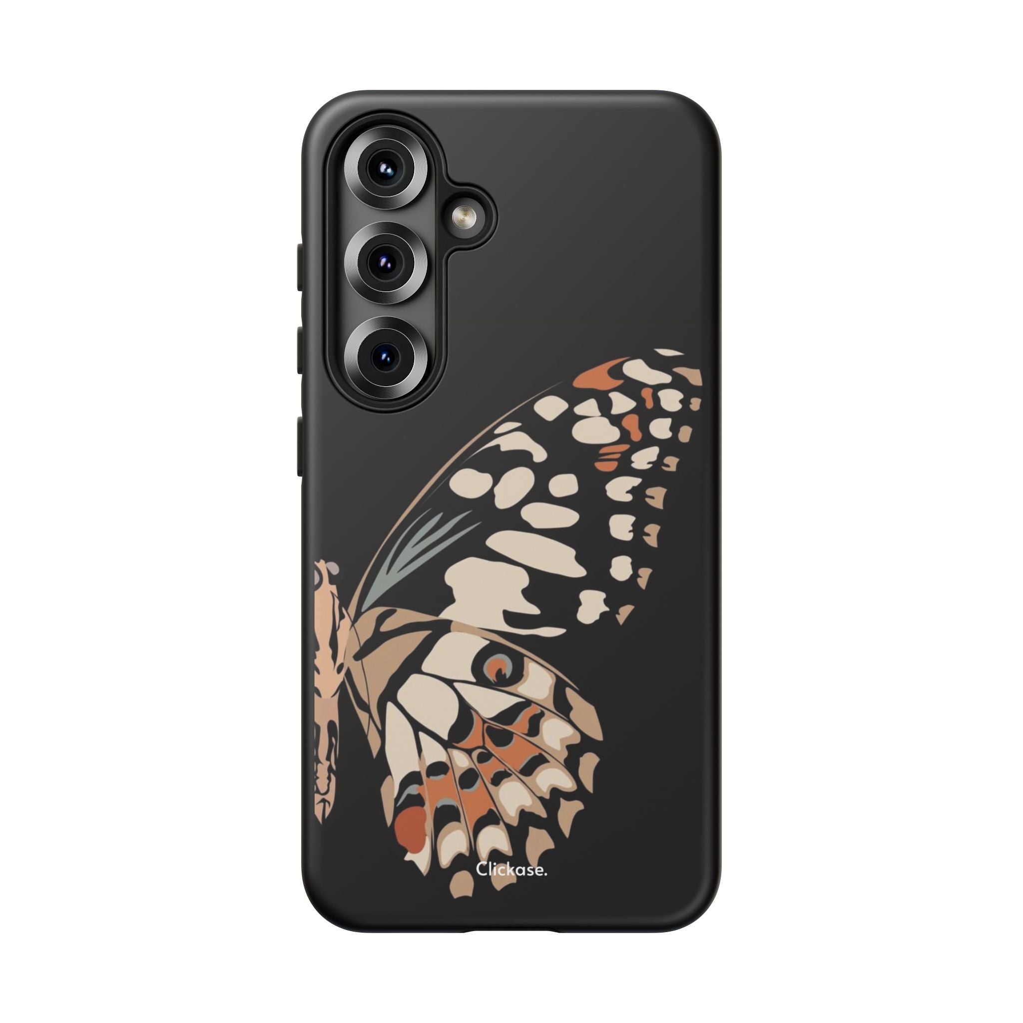 Butterfly Black Tough Phone Case by