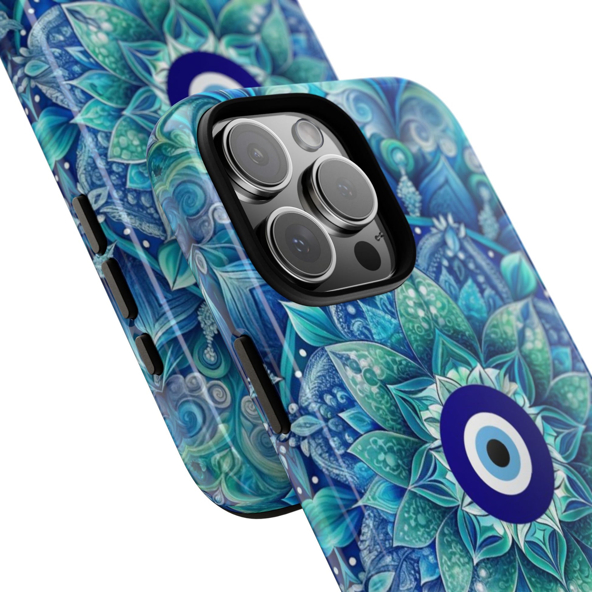 Mandala Design Blue Eye Pattern Tough Phone Case by