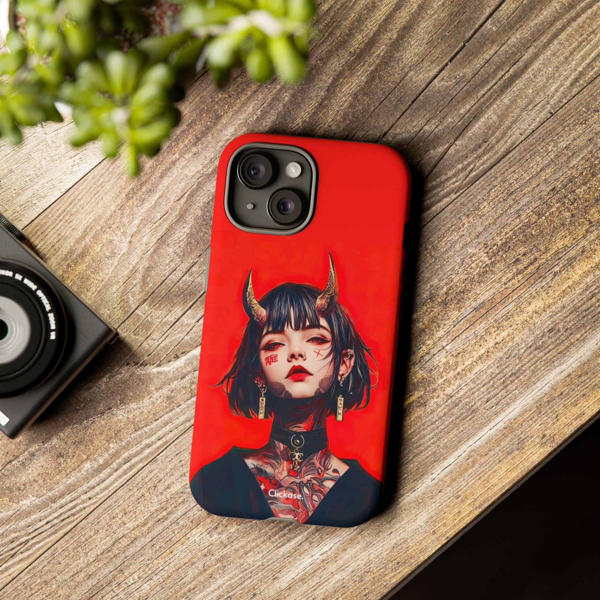 Stylish Phone Case with Edgy Design, Unique Phone Cover, Gothic Aesthetic Accessories, Trendy Cell Phone Case, Perfect Gift for Teens by