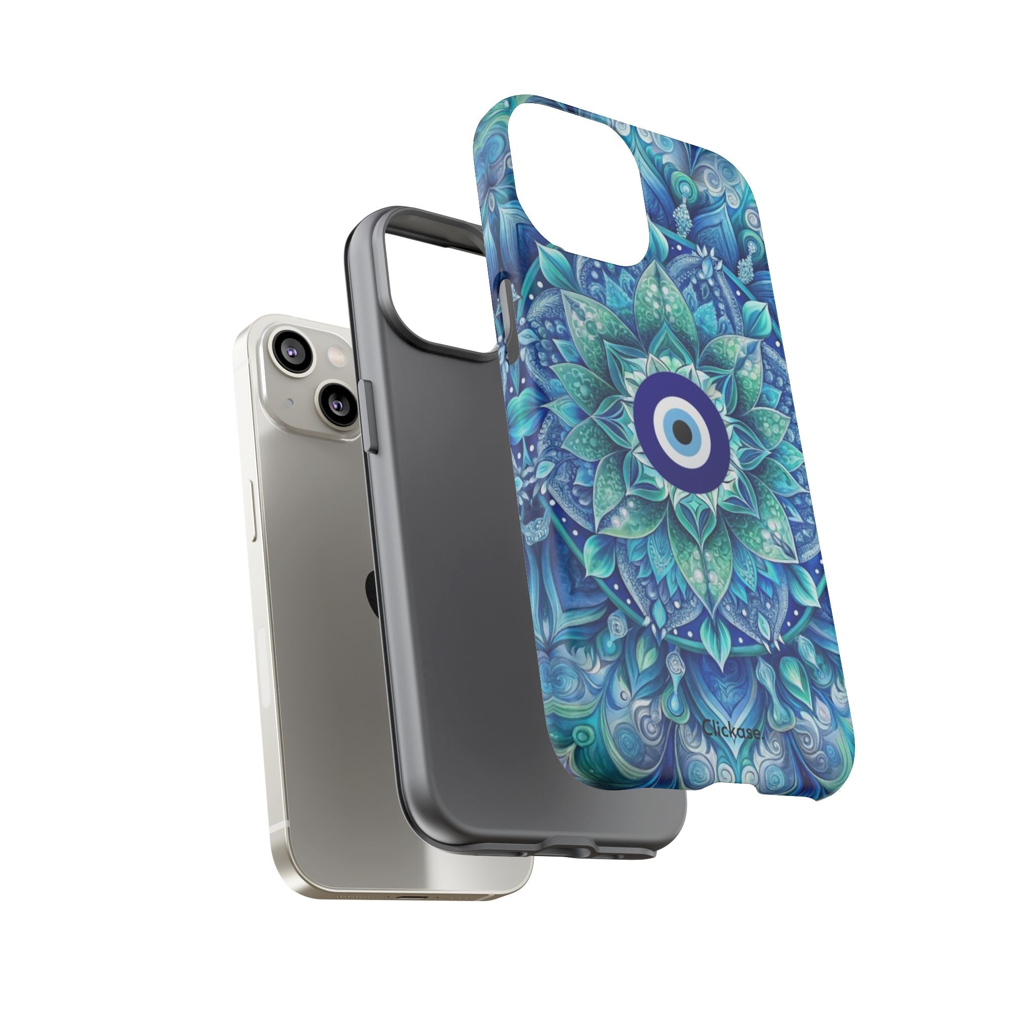Mandala Design Blue Eye Pattern Tough Phone Case by