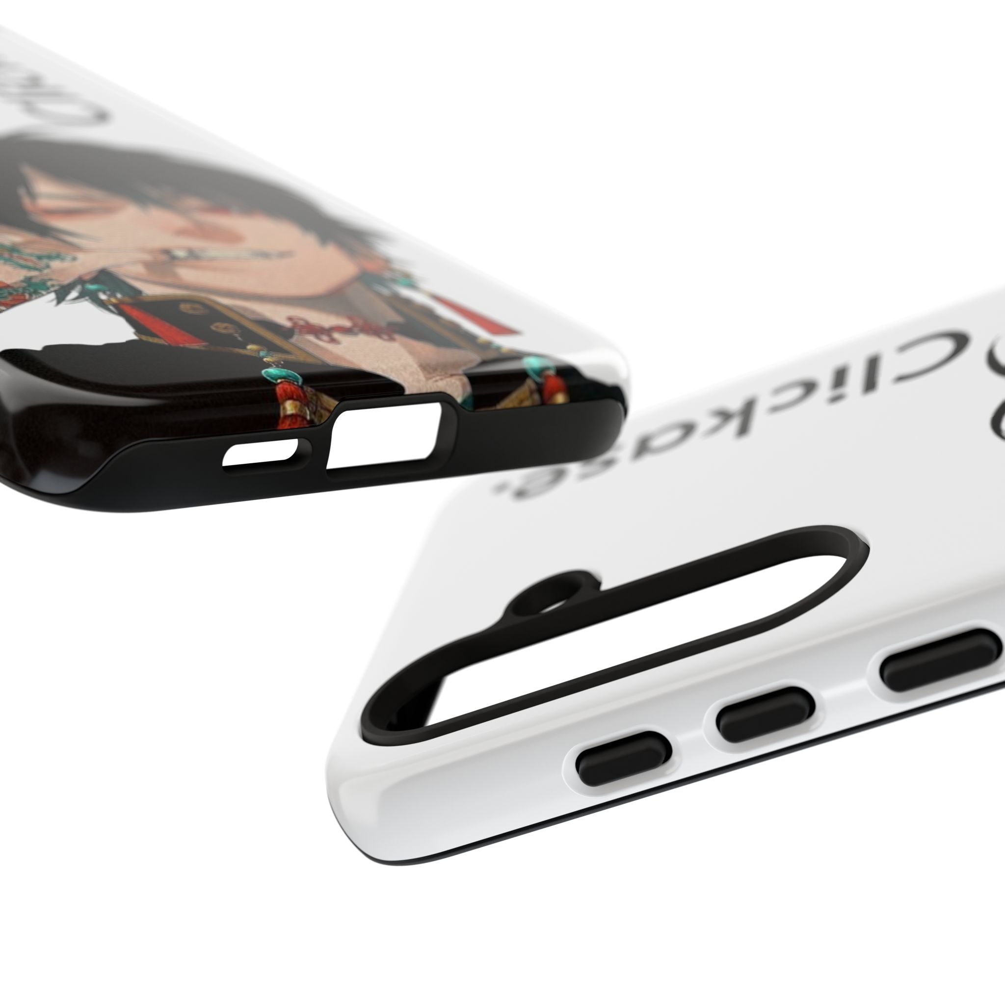 Edgy Anime Rebel Character - Tough Phone Case by