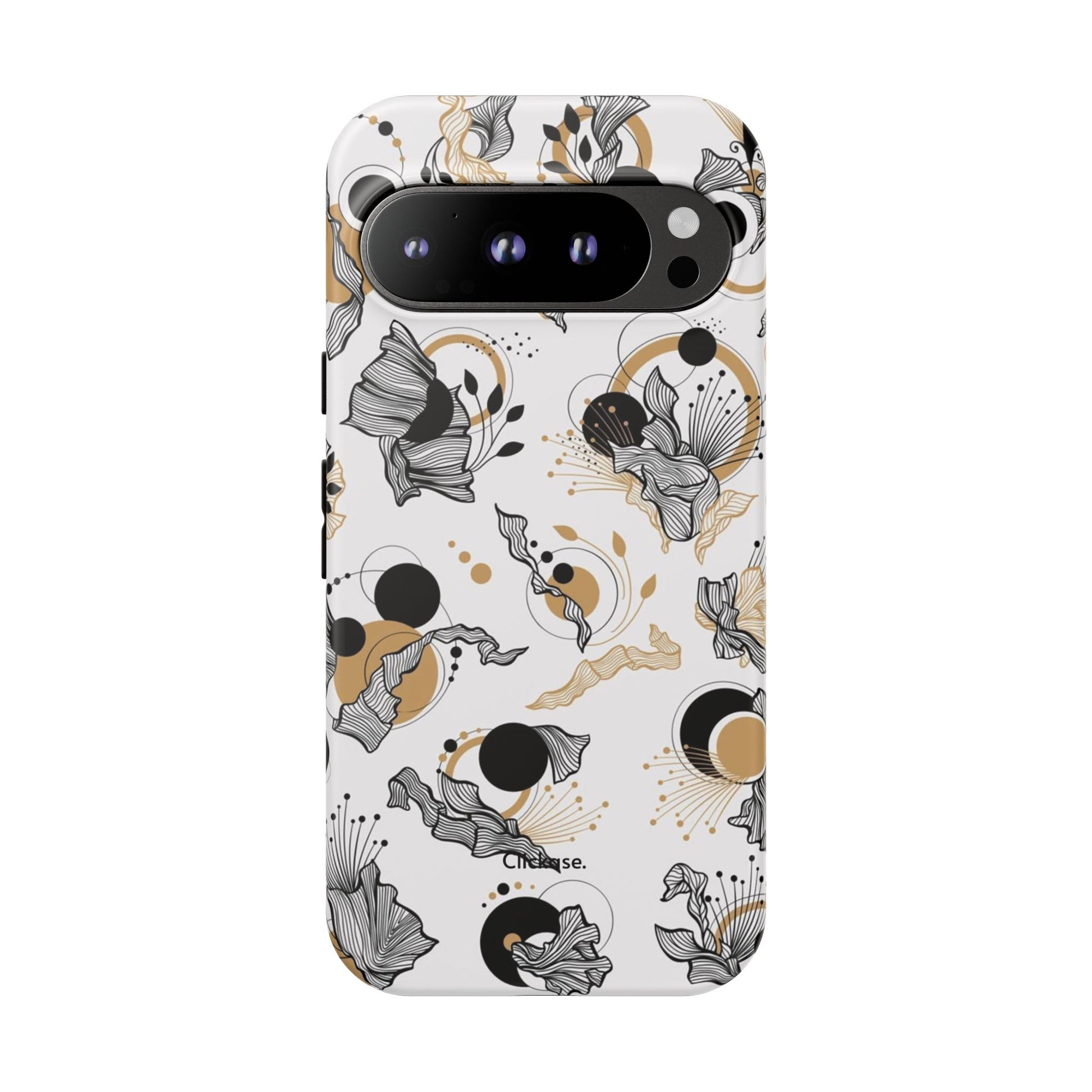 Abstract Floral Design Tough Phone Cases by