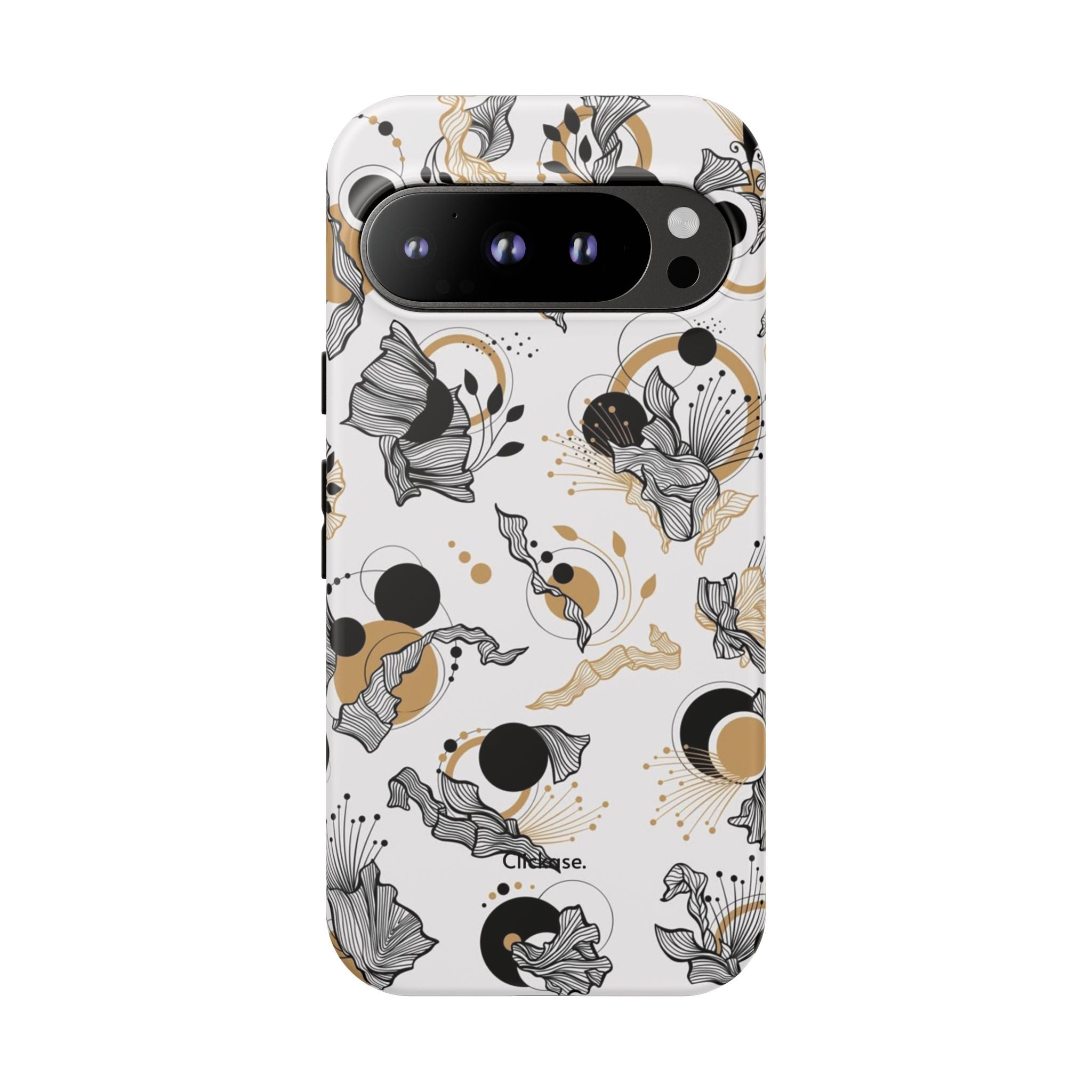 Abstract Floral Design Tough Phone Cases by