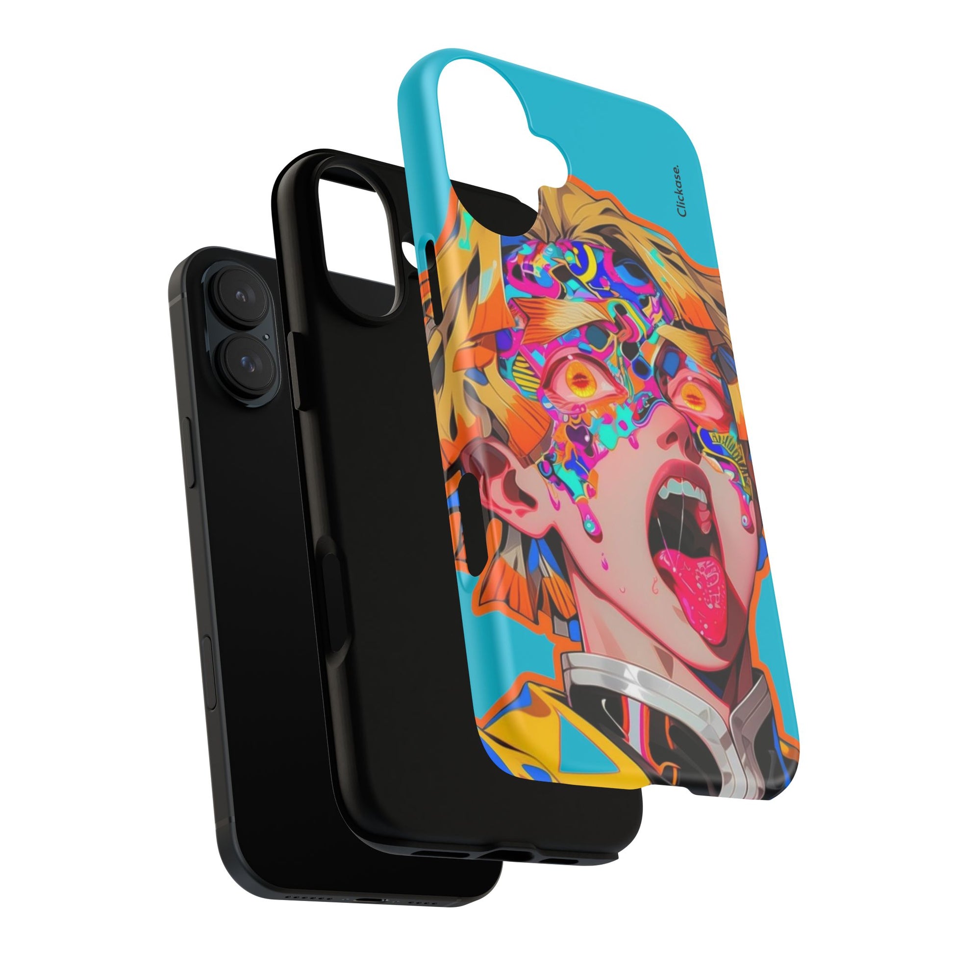 Zenitsu Agatsuma – Neon Thunder Pop Art Tough Phone Case by