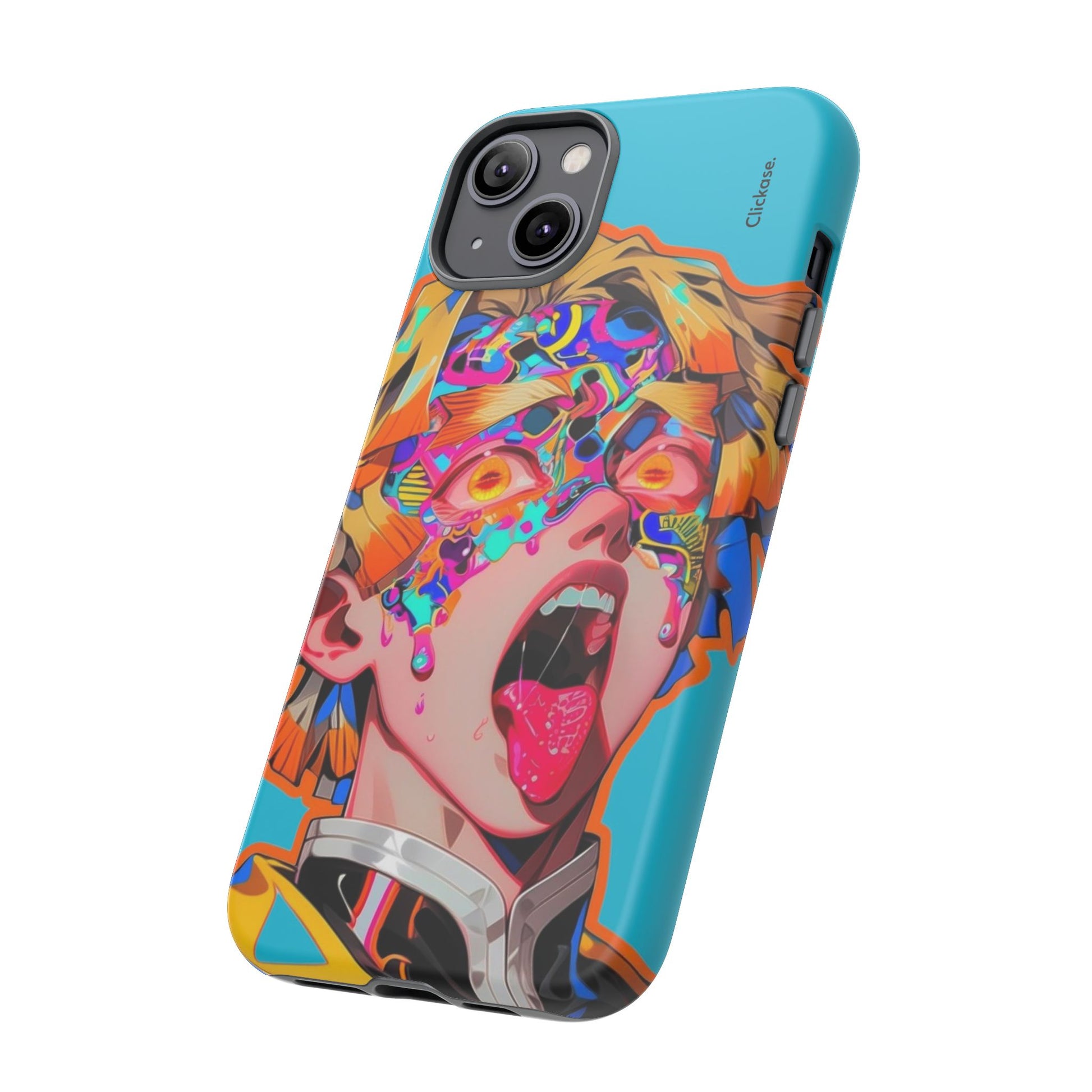 Zenitsu Agatsuma – Neon Thunder Pop Art Tough Phone Case by