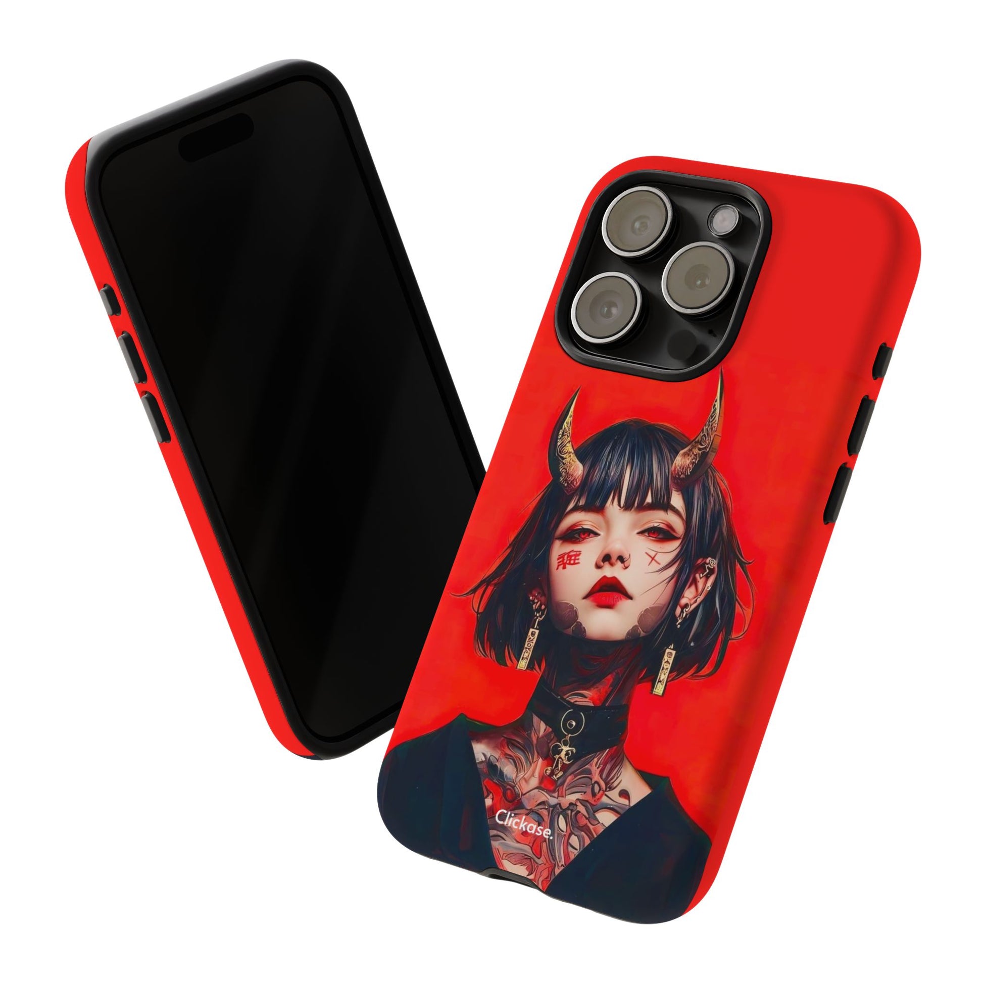 Stylish Phone Case with Edgy Design, Unique Phone Cover, Gothic Aesthetic Accessories, Trendy Cell Phone Case, Perfect Gift for Teens by