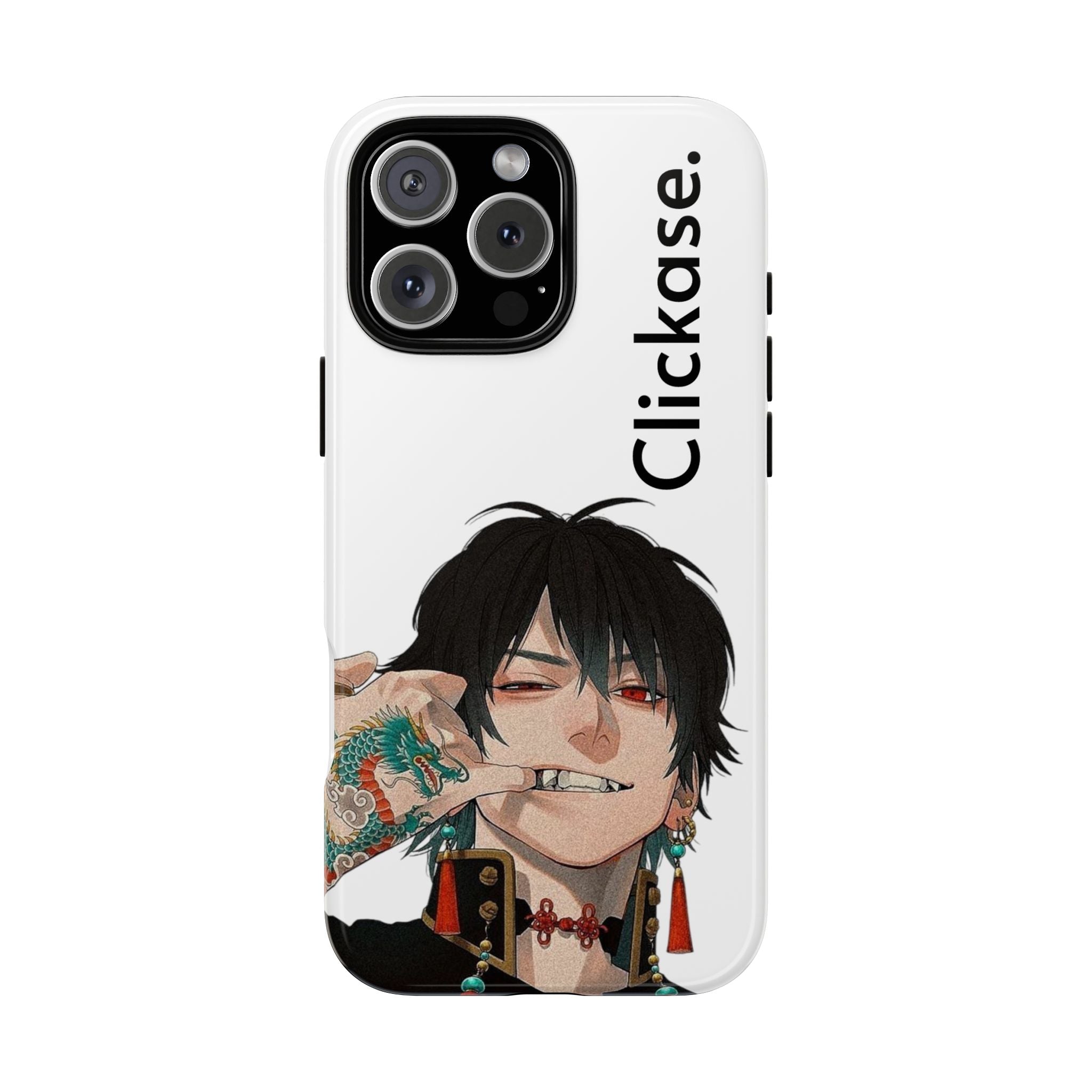 Edgy Anime Rebel Character - Tough Phone Case by