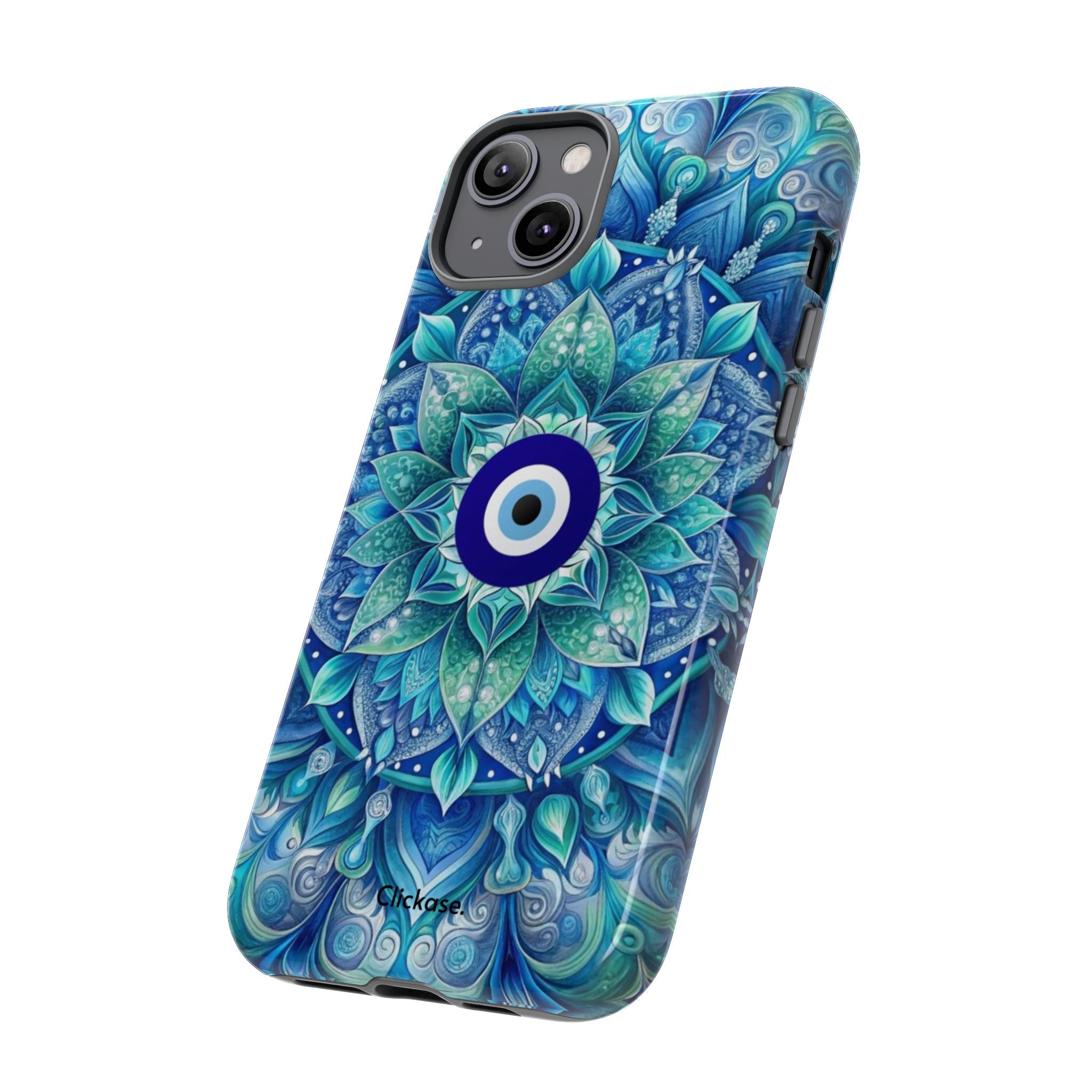 Mandala Design Blue Eye Pattern Tough Phone Case by