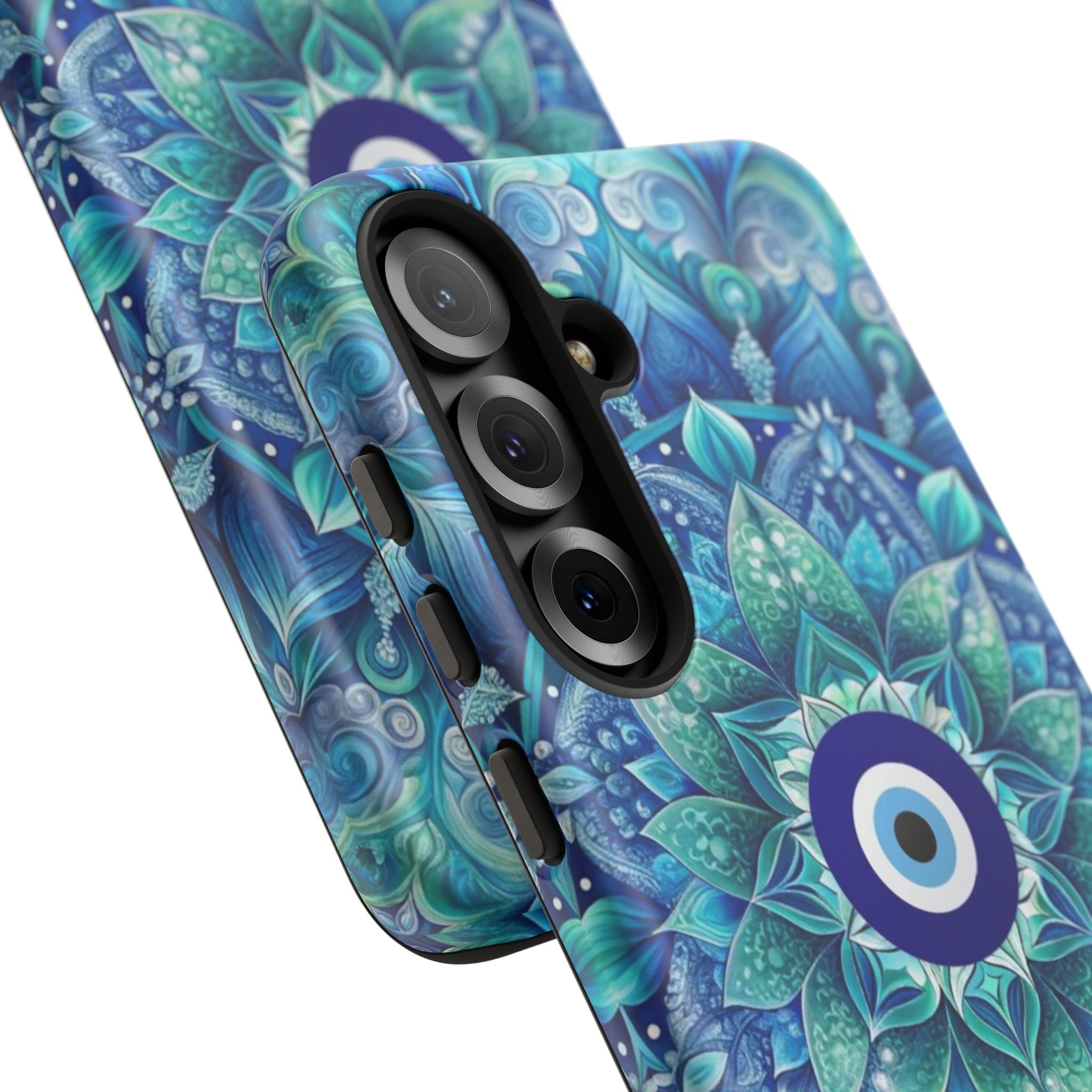 Mandala Design Blue Eye Pattern Tough Phone Case by