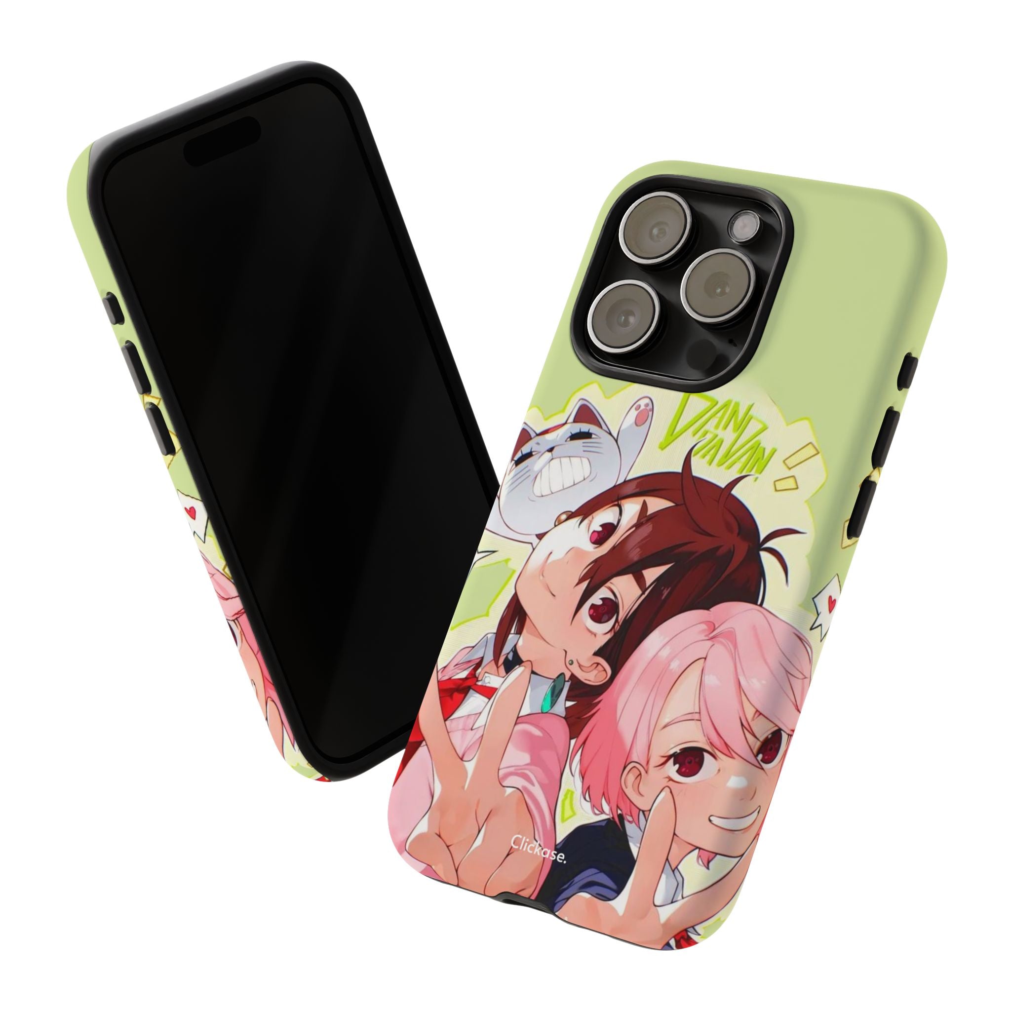 Momo & Aira - Dan Da Dan Tough Phone CasePhone CaseClickase®Momo & Aira