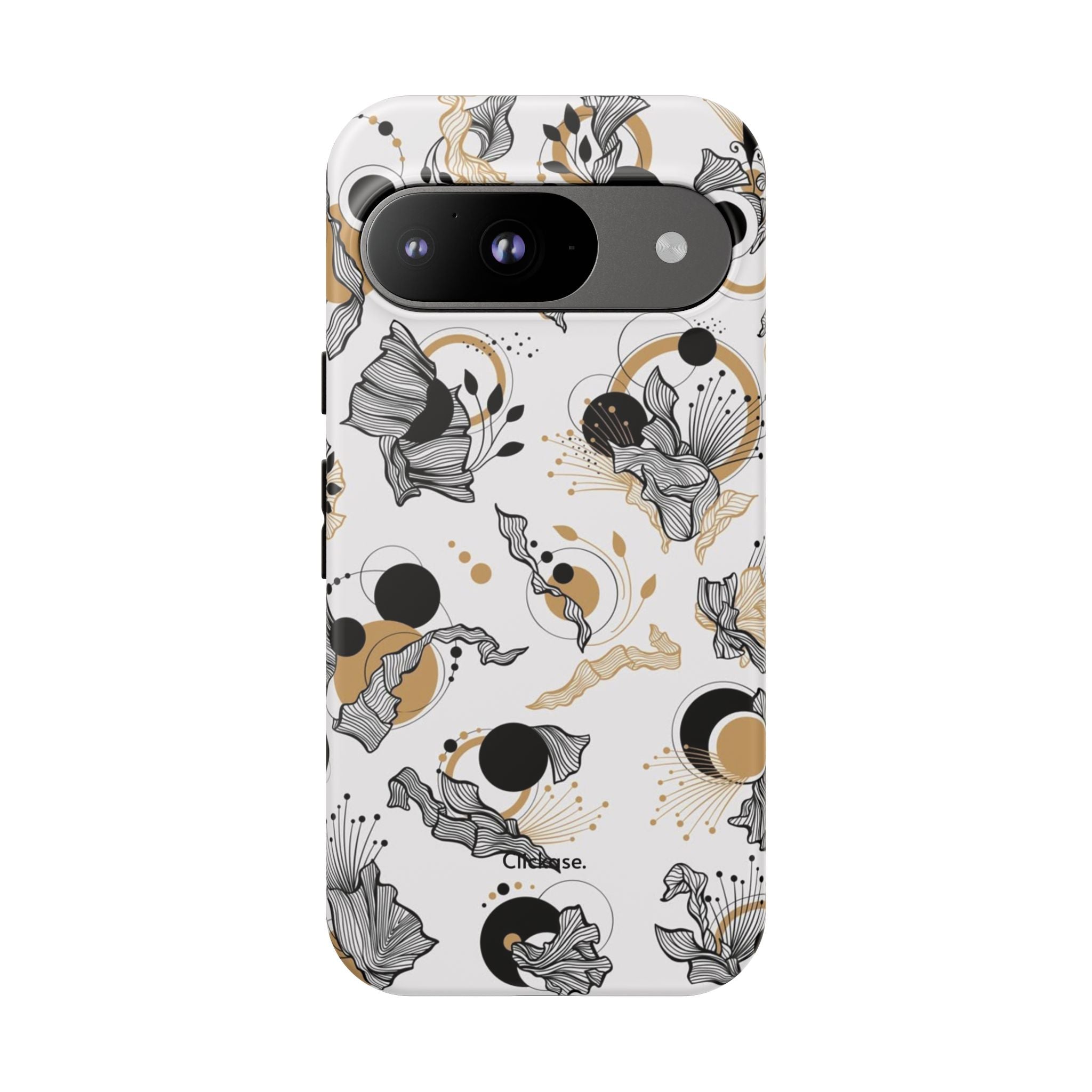 Abstract Floral Design Tough Phone Cases by