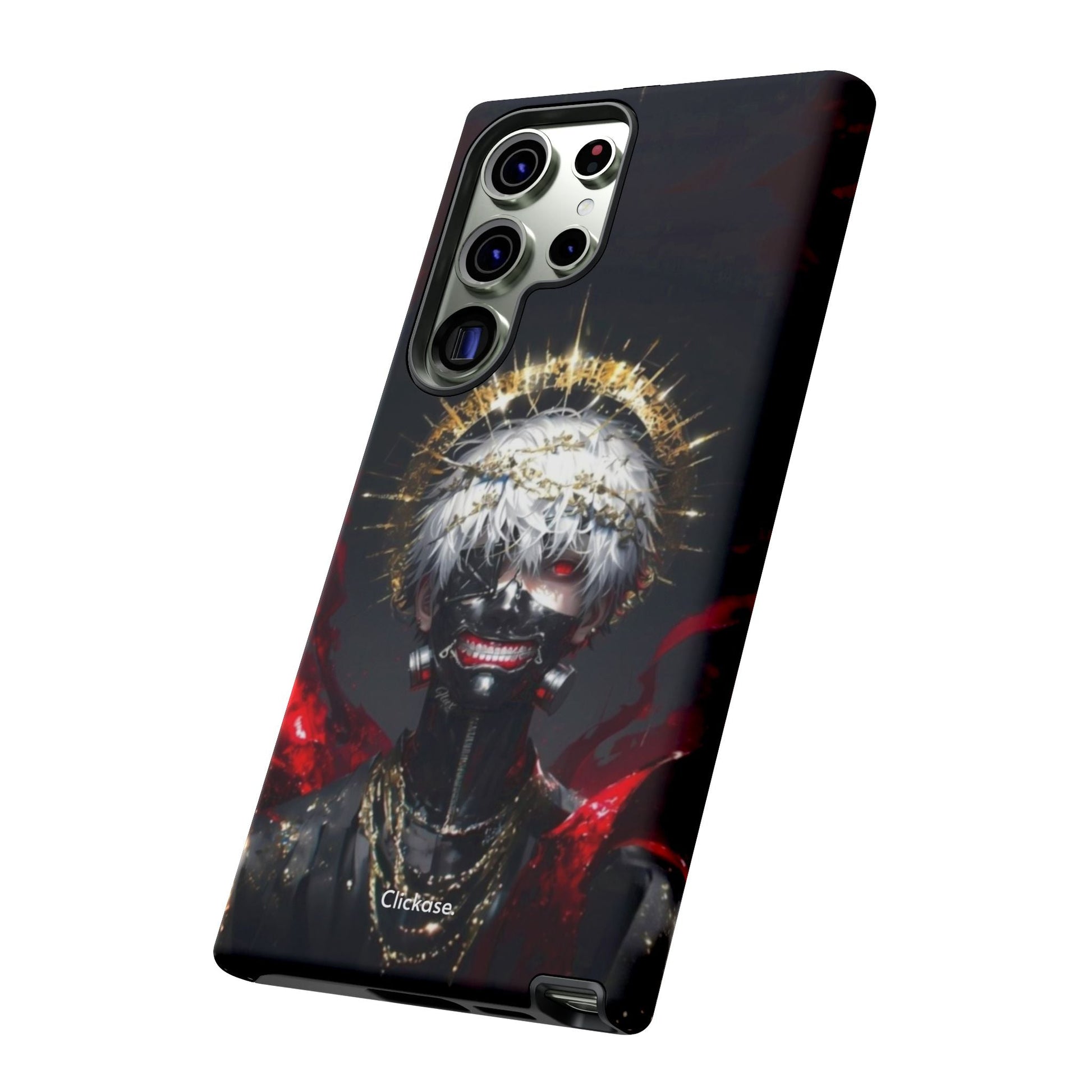 Ken Kaneki Anime Touch Phone Case with 3D wrap, durable shock-absorbing design, and vibrant full-color graphics