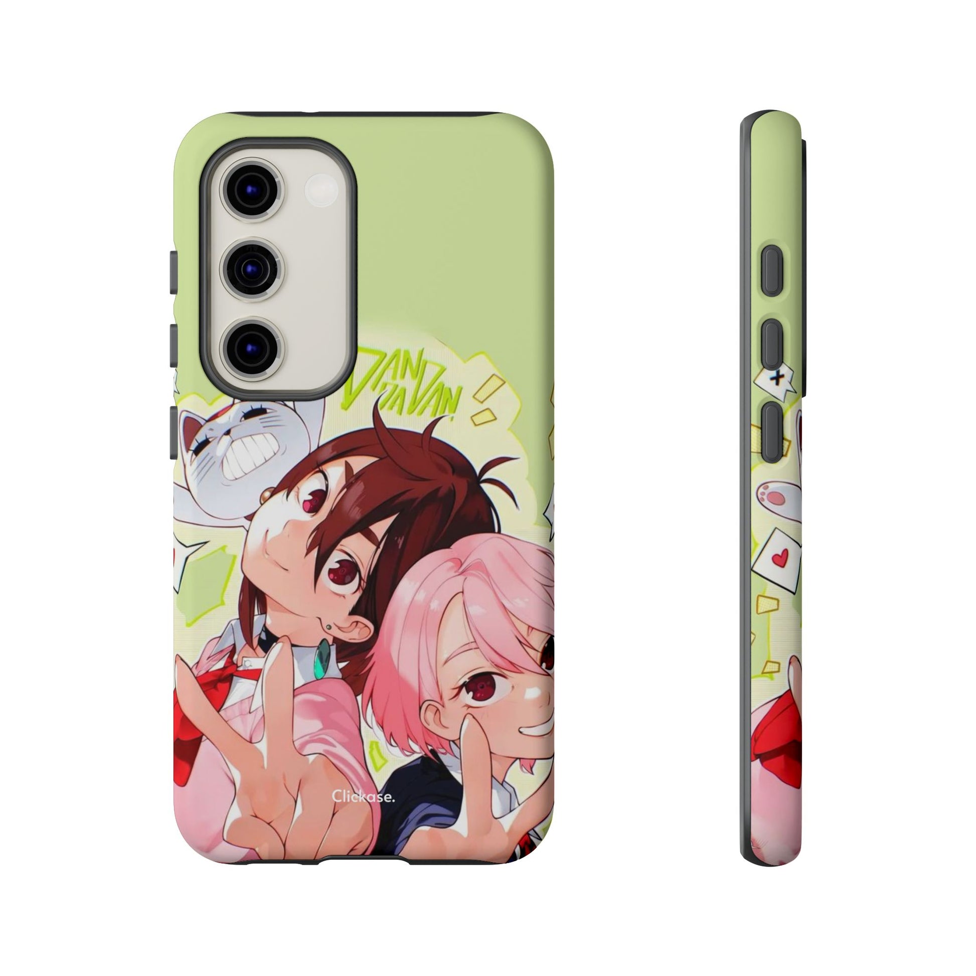 Momo & Aira - Dan Da Dan Tough Phone CasePhone CaseClickase®Momo & Aira
