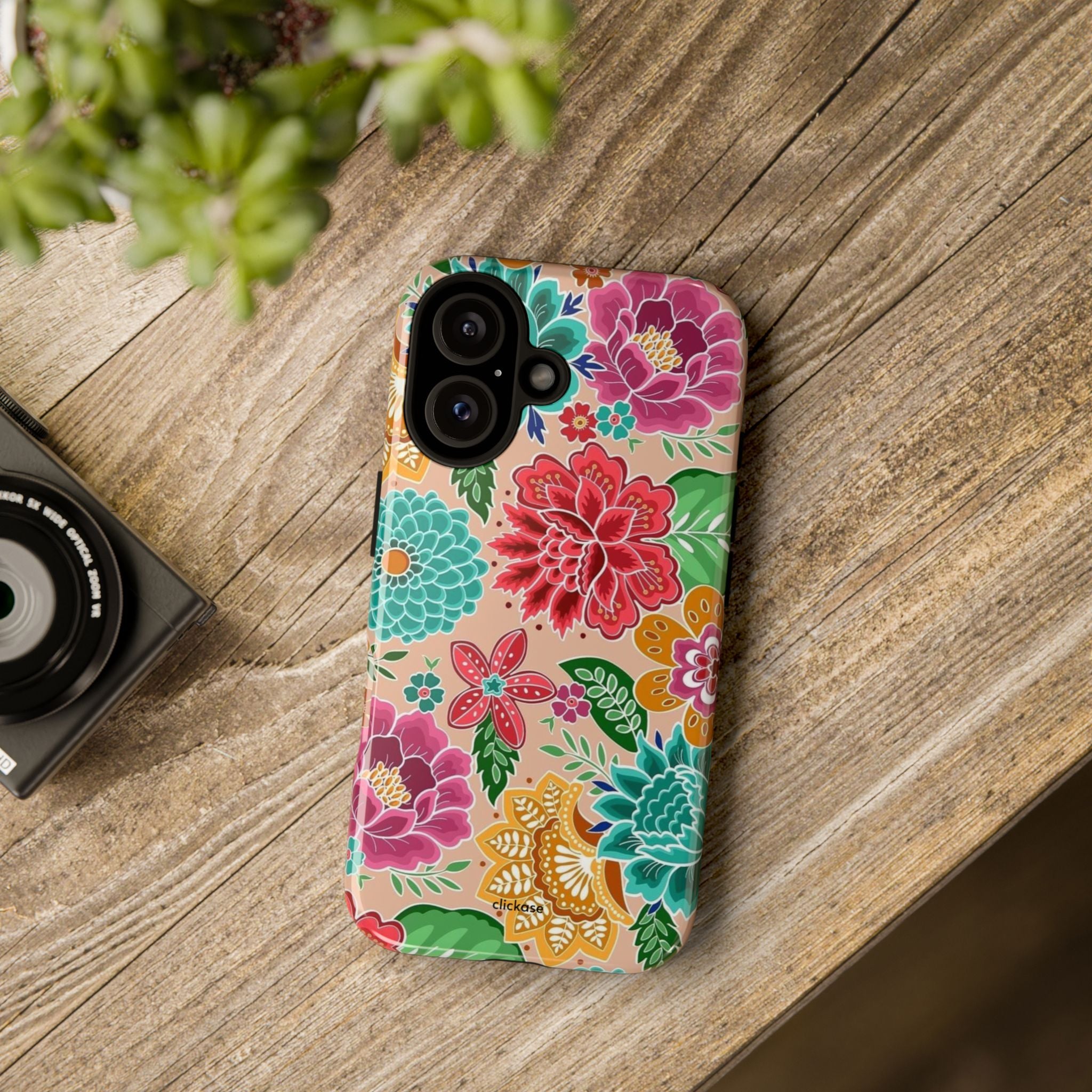 Cute Floral Design Tough Phone Case by