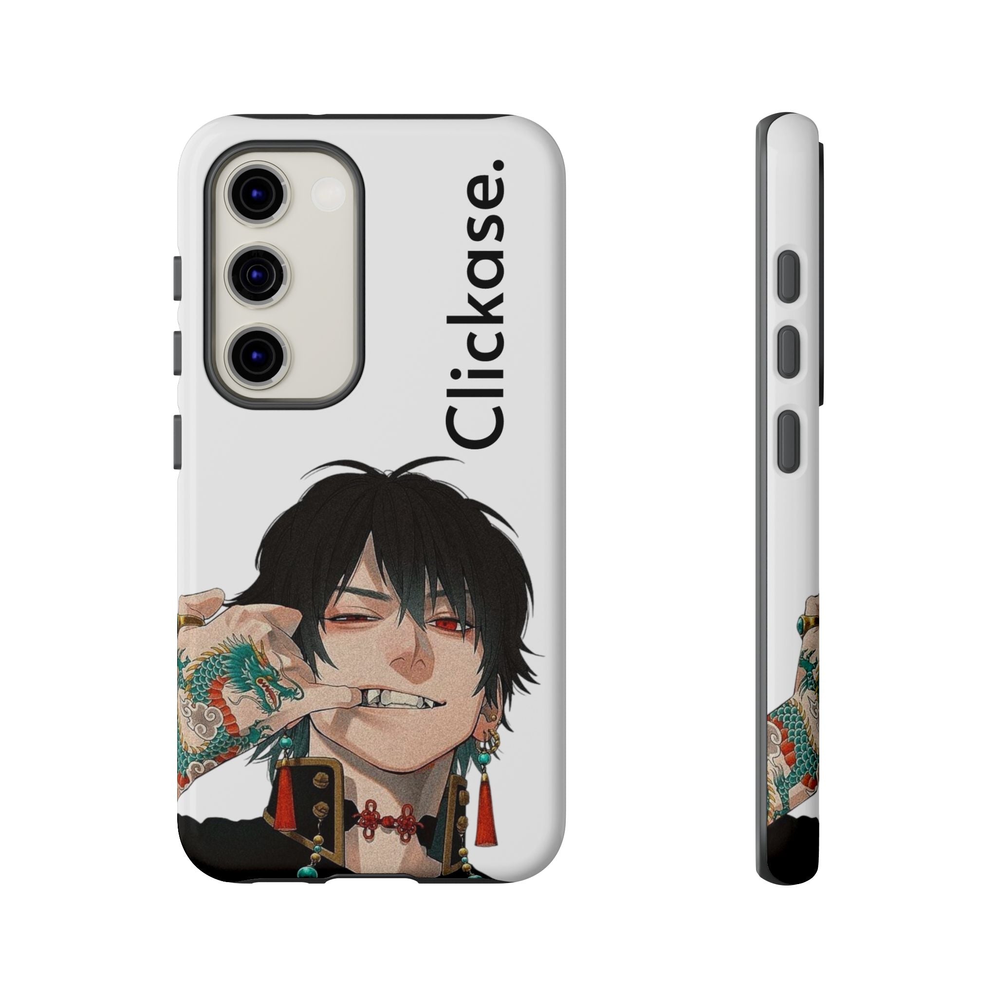 Edgy Anime Rebel Character - Tough Phone Case by