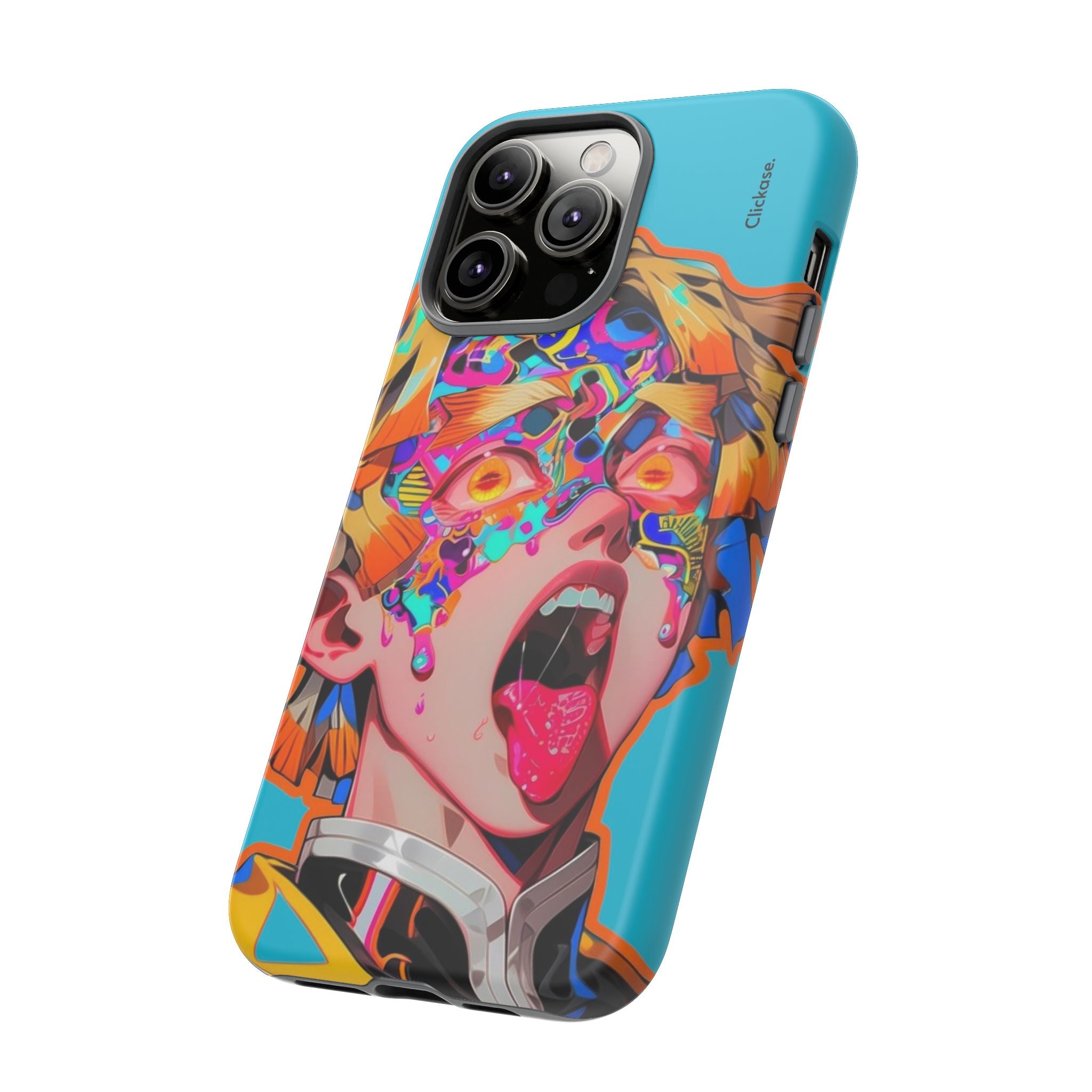 Zenitsu Agatsuma – Neon Thunder Pop Art Tough Phone Case by