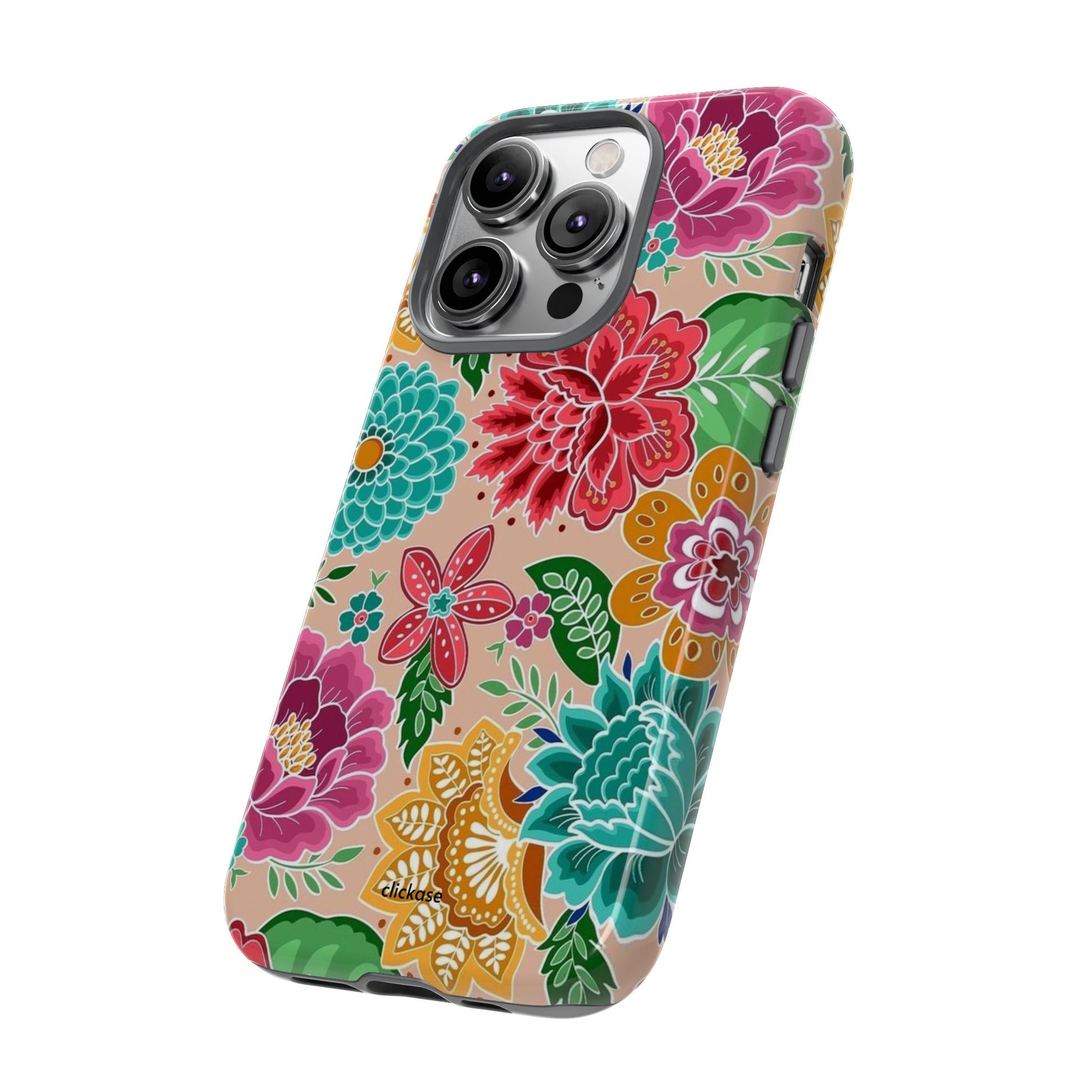 Cute Floral Design Tough Phone Case by