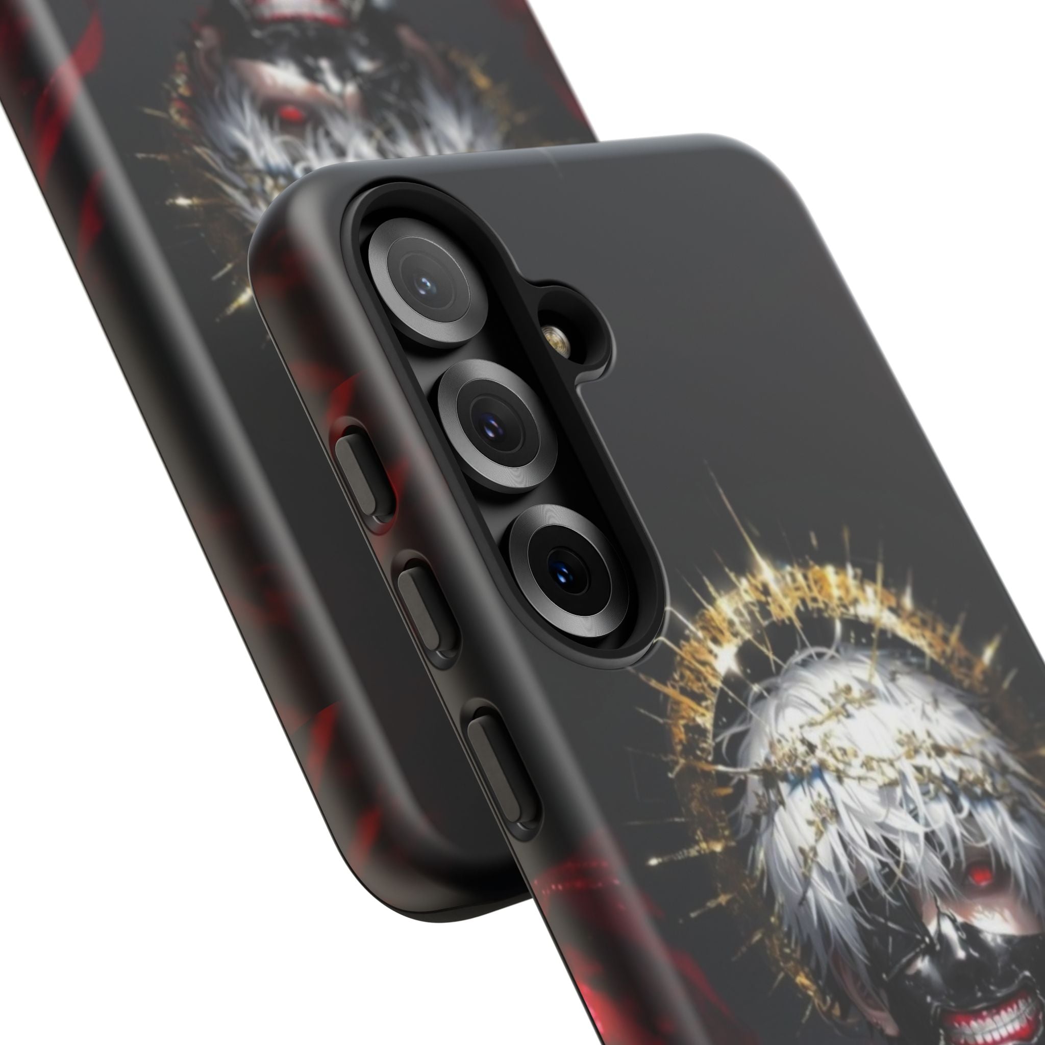 Ken Kaneki Anime Touch Phone Case with 3D wrap and durable shock-absorbing silicone liner