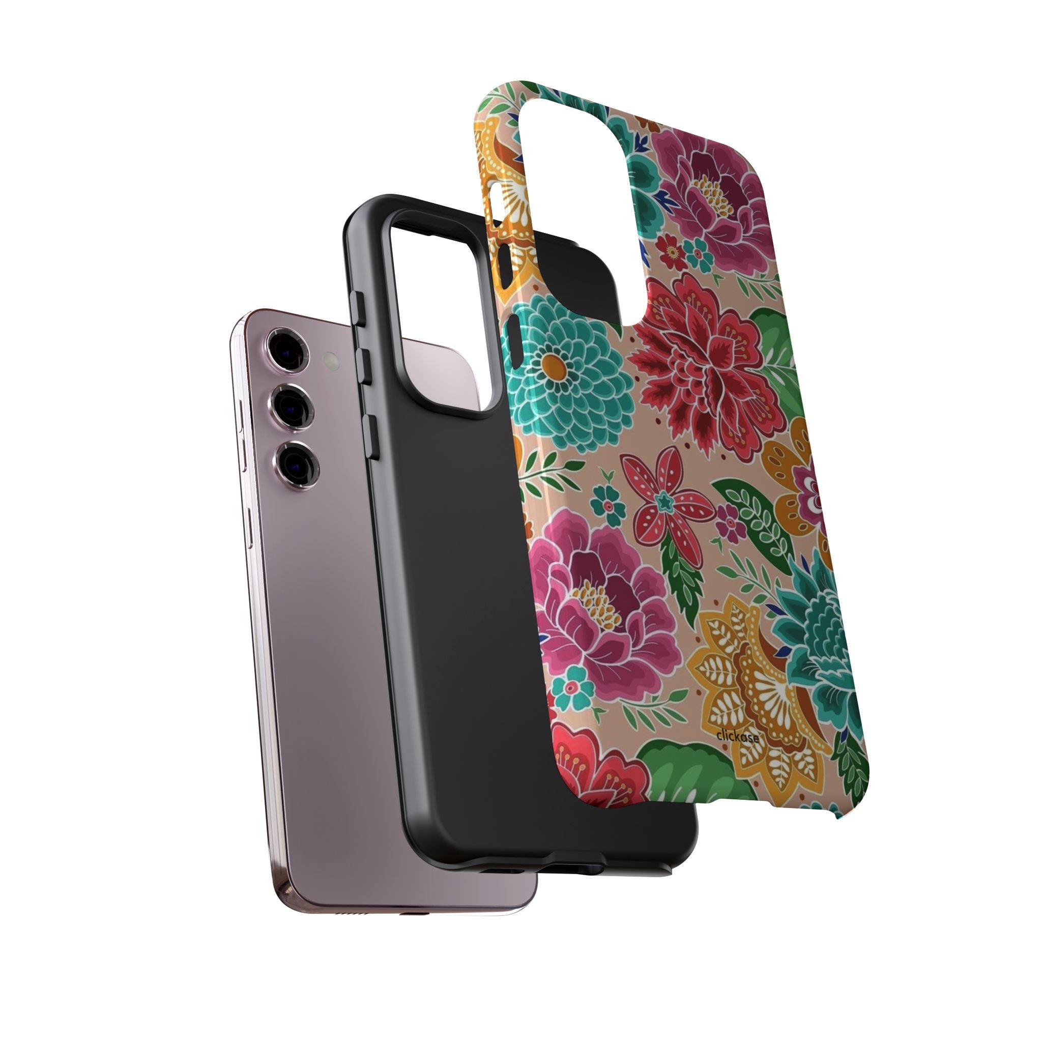 Cute Floral Design Tough Phone Case by