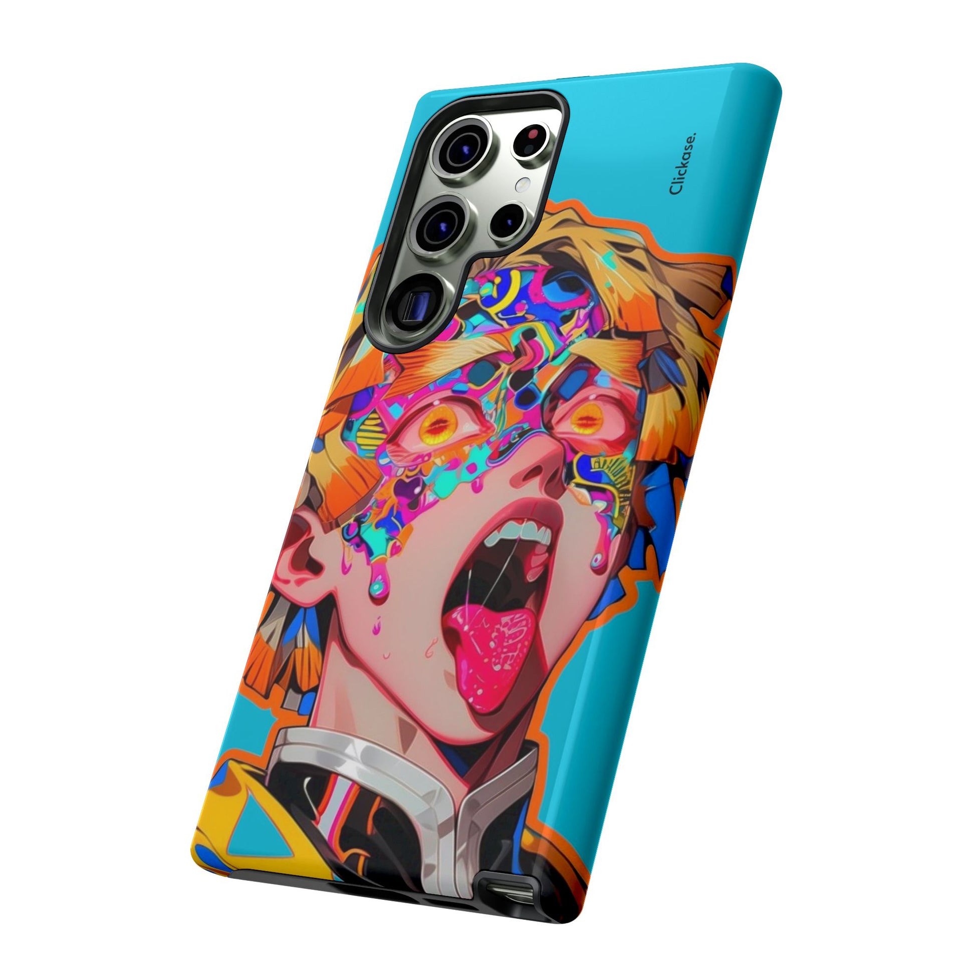 Zenitsu Agatsuma – Neon Thunder Pop Art Tough Phone Case by