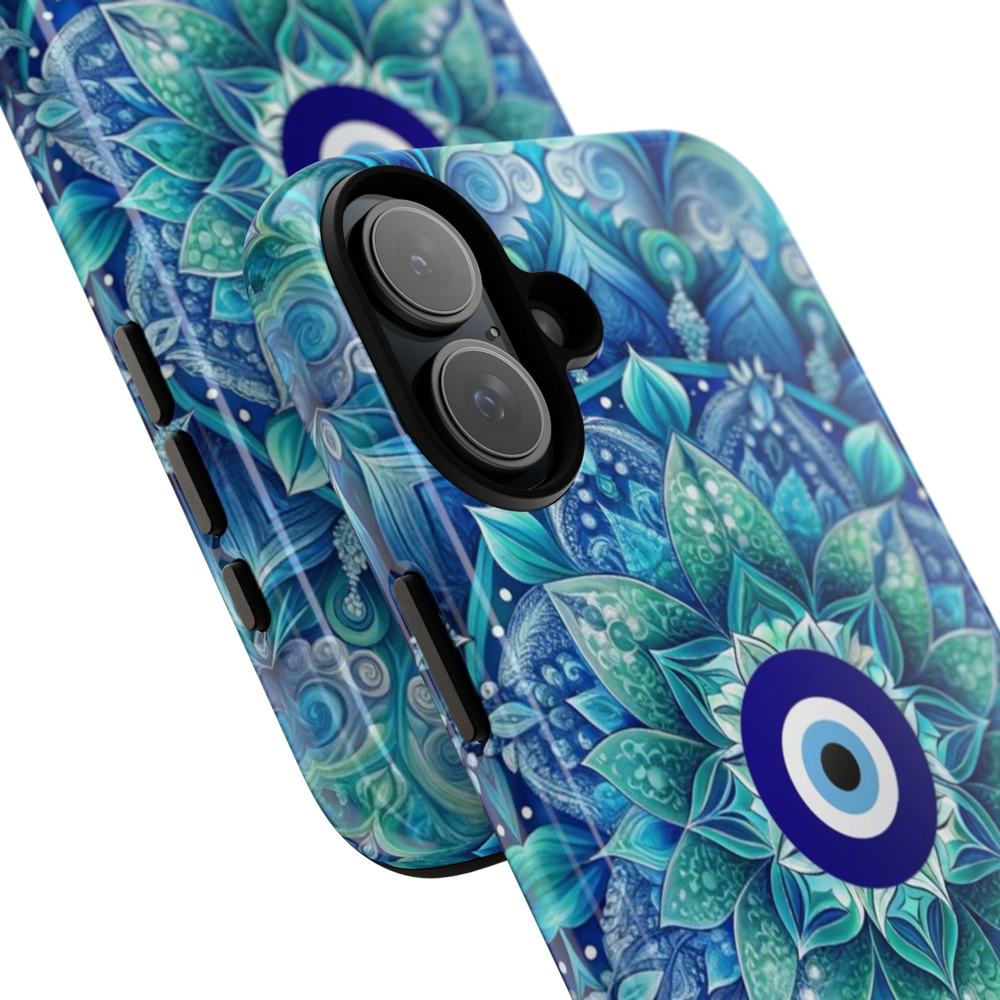Mandala Design Blue Eye Pattern Tough Phone Case by