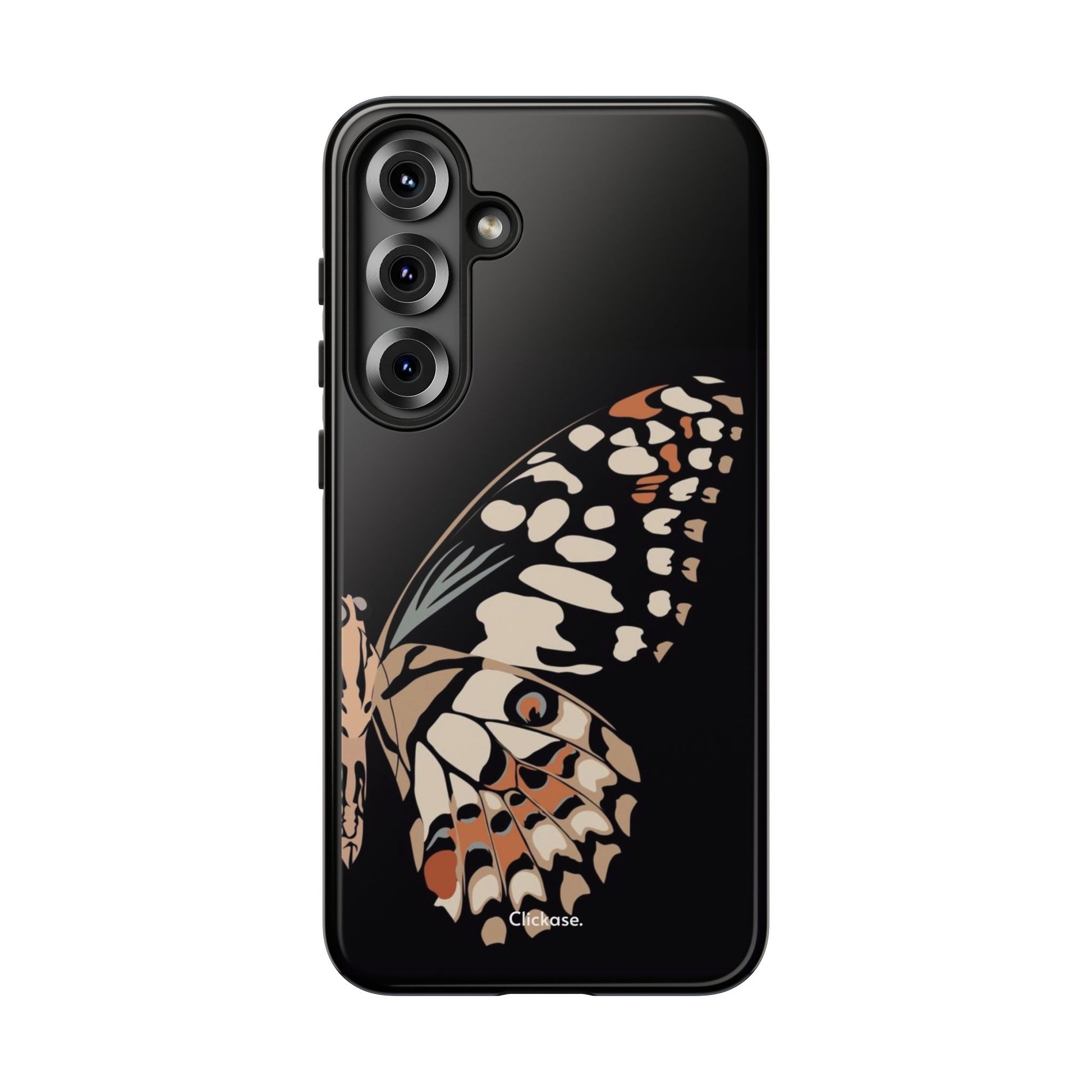 Butterfly Black Tough Phone Case by