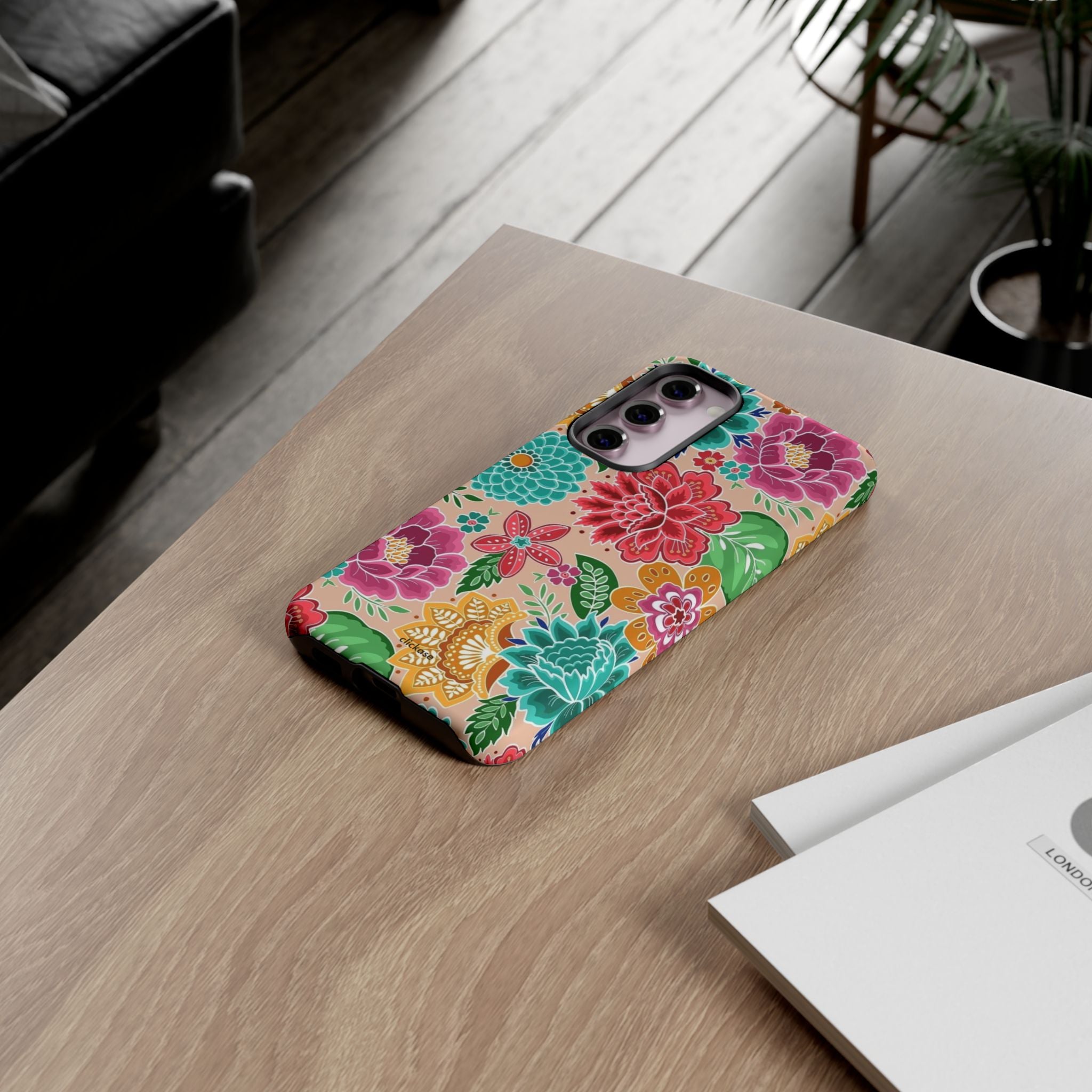 Cute Floral Design Tough Phone Case by