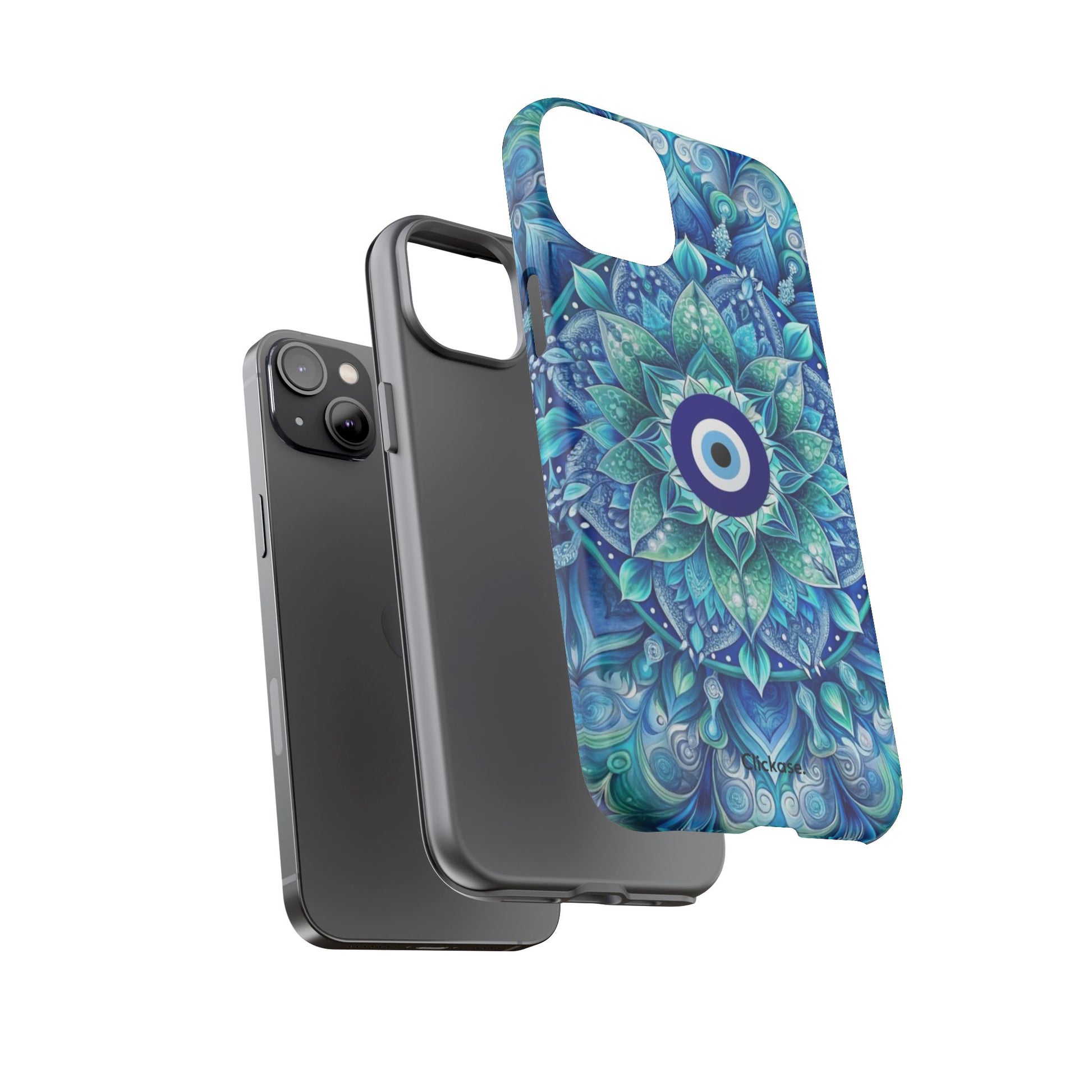 Mandala Design Blue Eye Pattern Tough Phone Case by
