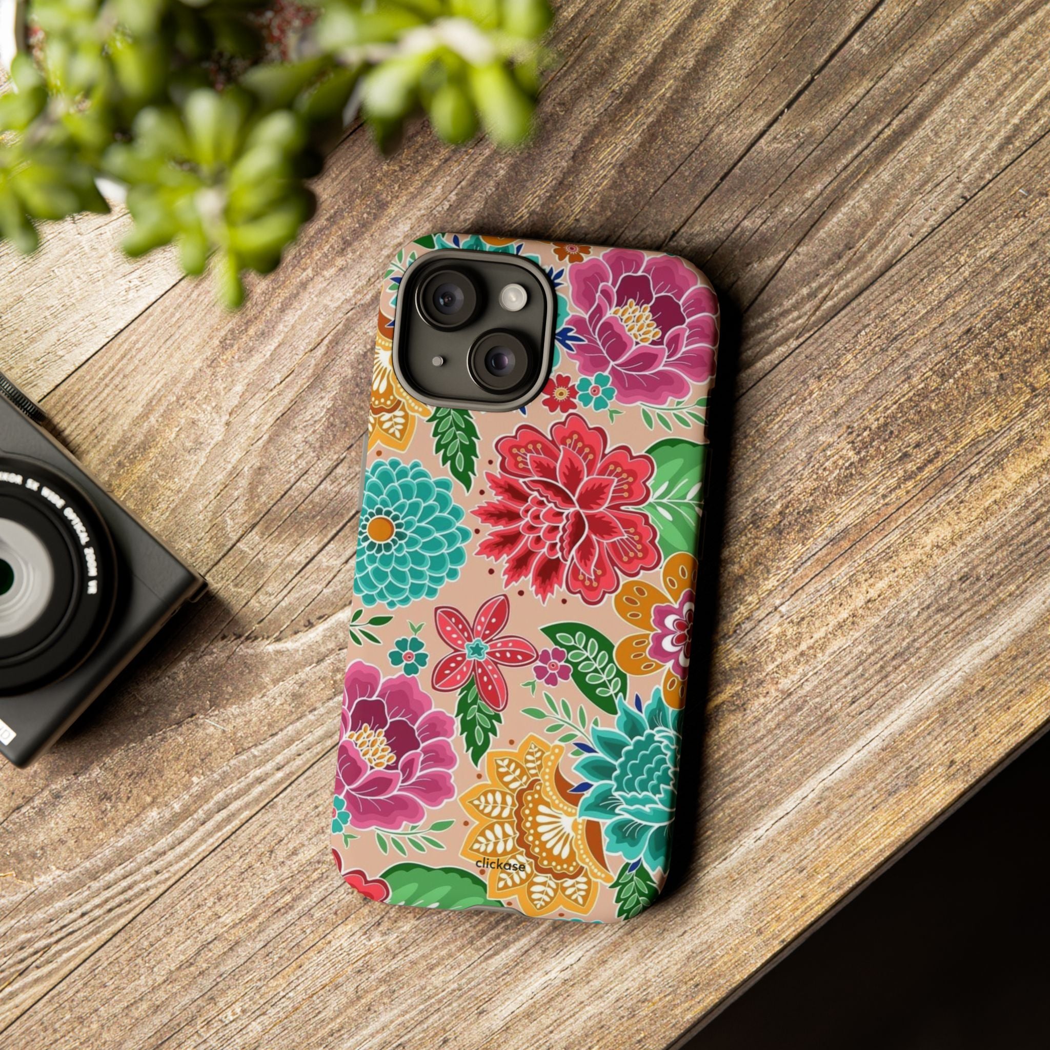 Cute Floral Design Tough Phone Case by