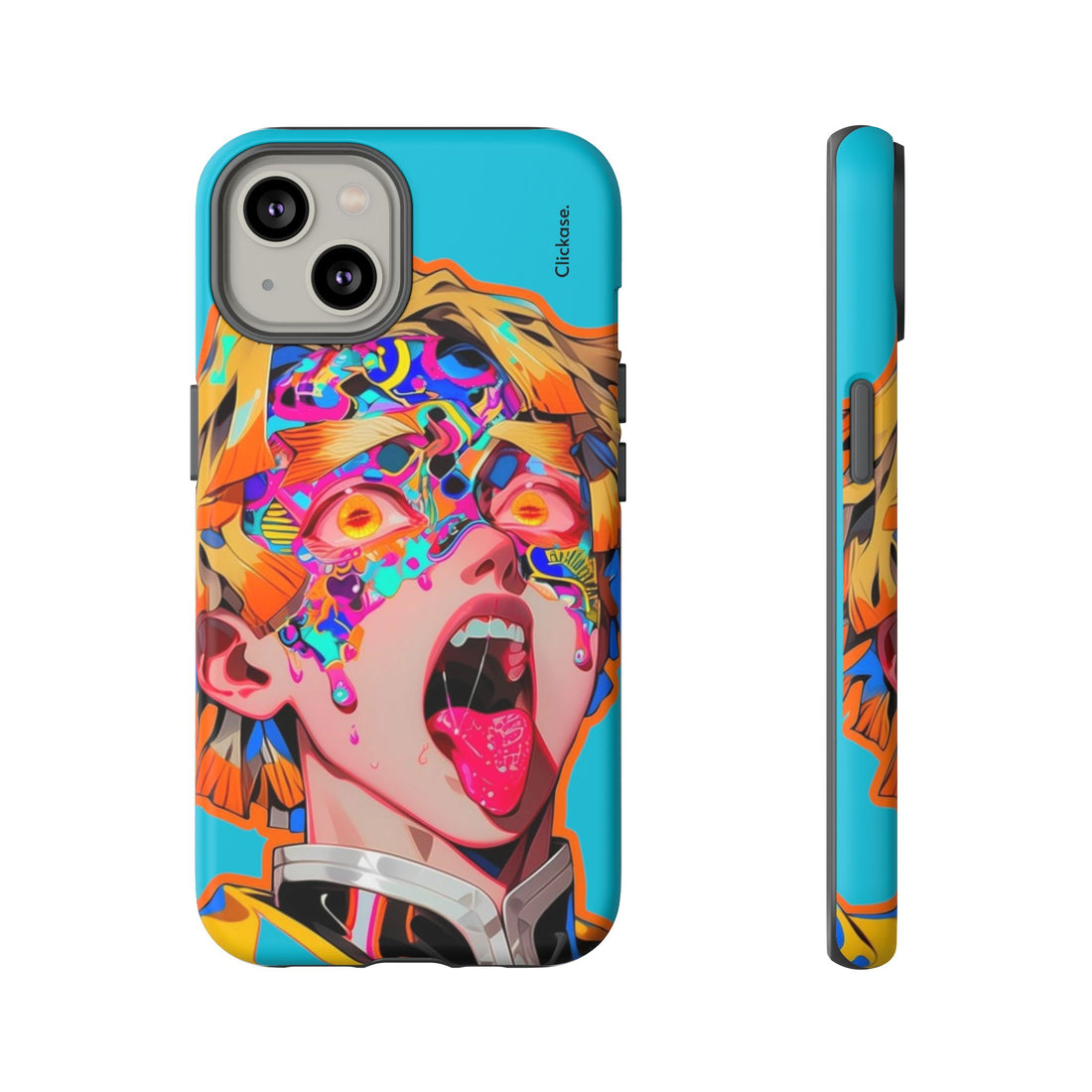 Zenitsu Agatsuma – Neon Thunder Pop Art Tough Phone Case by